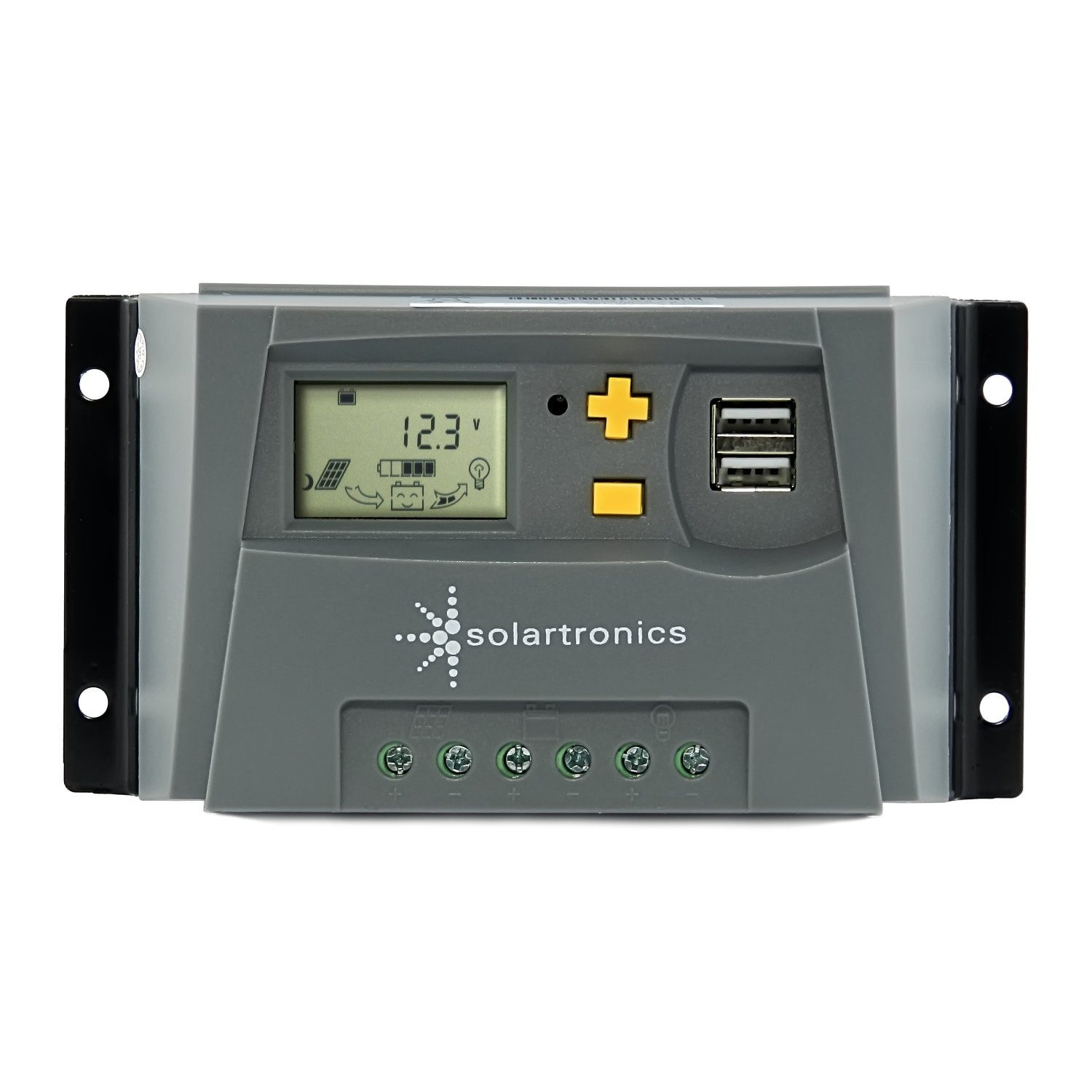 solartronics Solarladeregler 10A - 50A Laderegler Solar 12V 24V, PWM Solarladeregler, LCD Anzeige