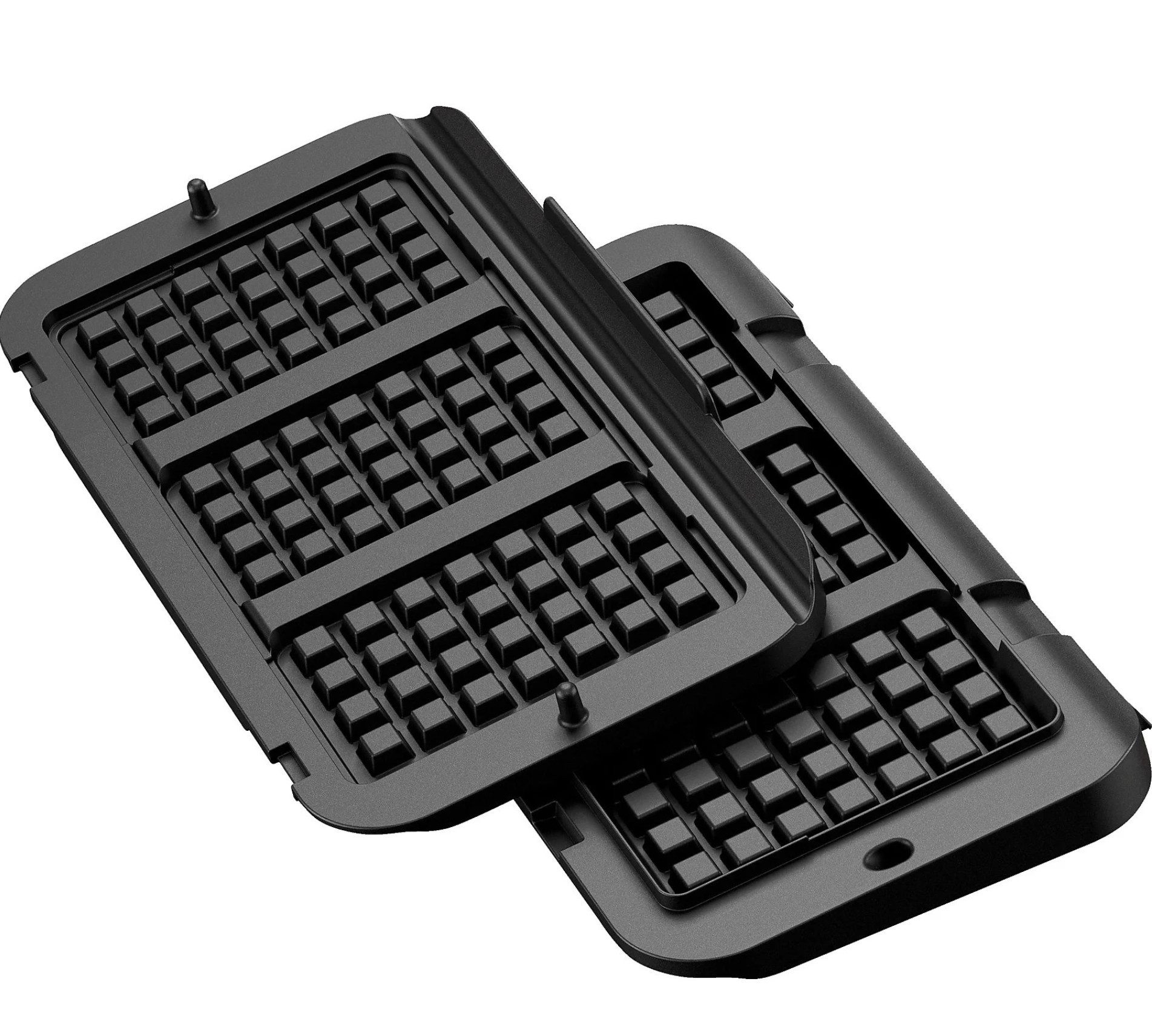 Tefal Waffelplatten Tefal XA7348 Waffelplatten OptiGrill XL Schwarz 4in1 und 2in1, (mit Bedienungsanleitung), Spülmaschinengeeignet