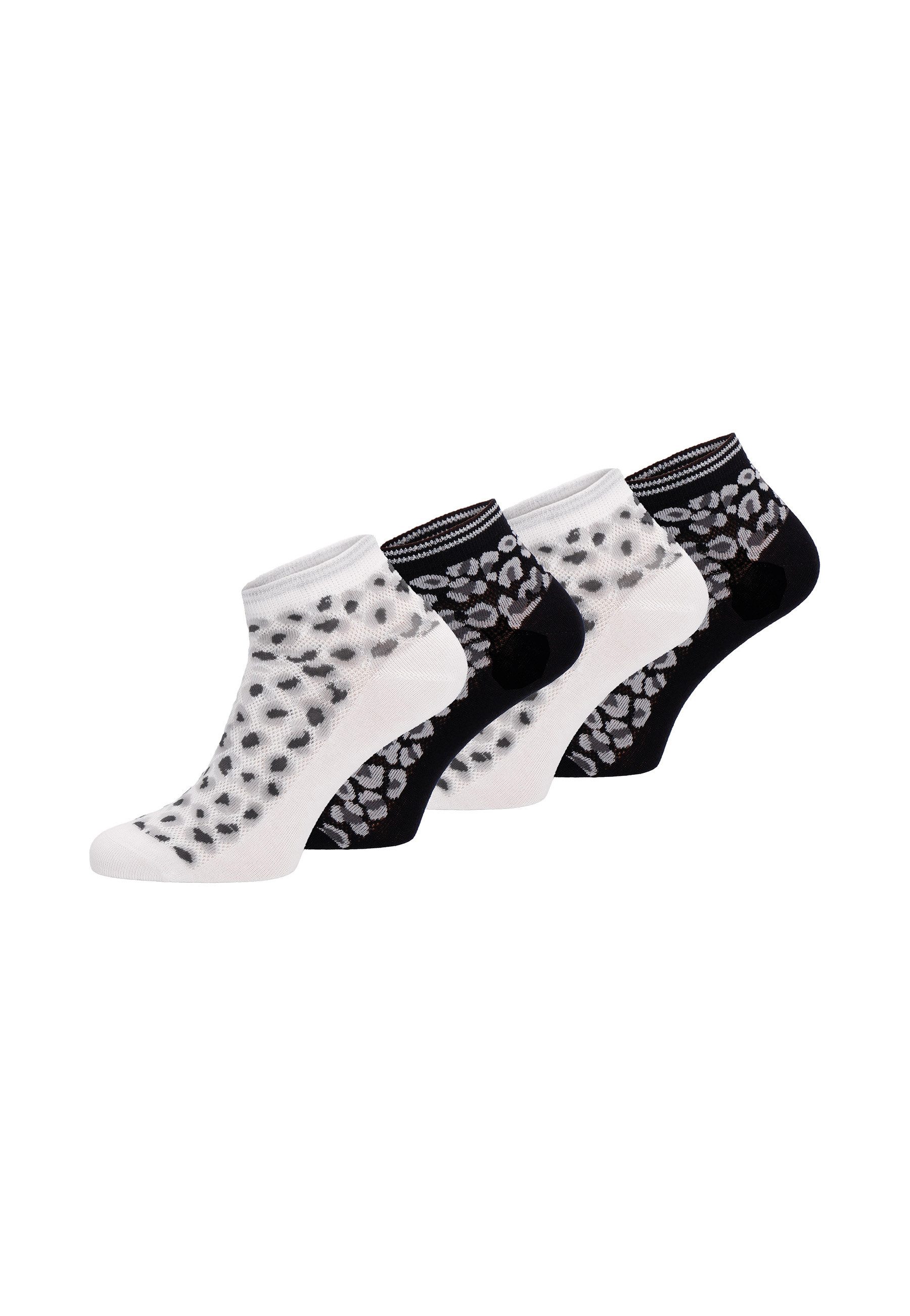 Tamaris Sneakersocken 4er Pack 4er Pack, weiche Baumwolle und verstärkte Ferse und Spitze