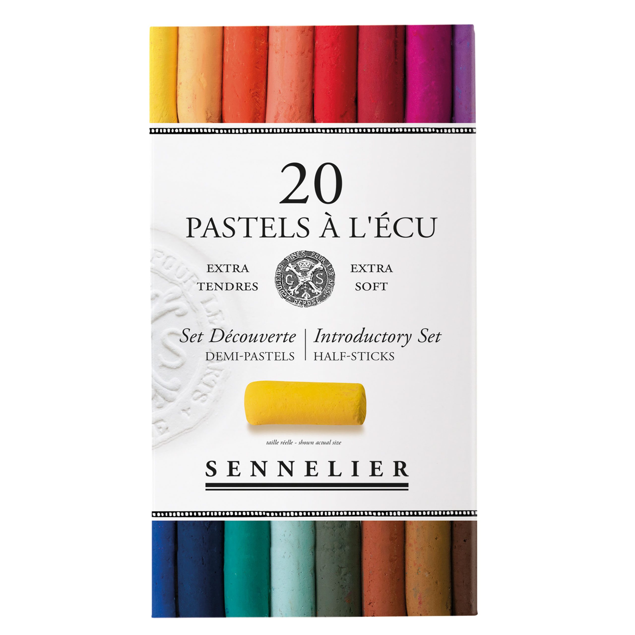 SENNELIER Pastellkreide Kartonschachtel mit 20 x 1/2 Softpastellen À l'écu N132231