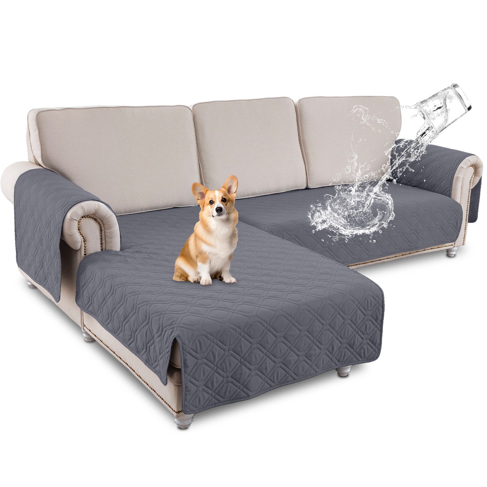 BTTO Sofahusse Sofa Schutz Abdeckung,L-Form wasserdichte Sofaschoner,Schonb günstig online kaufen