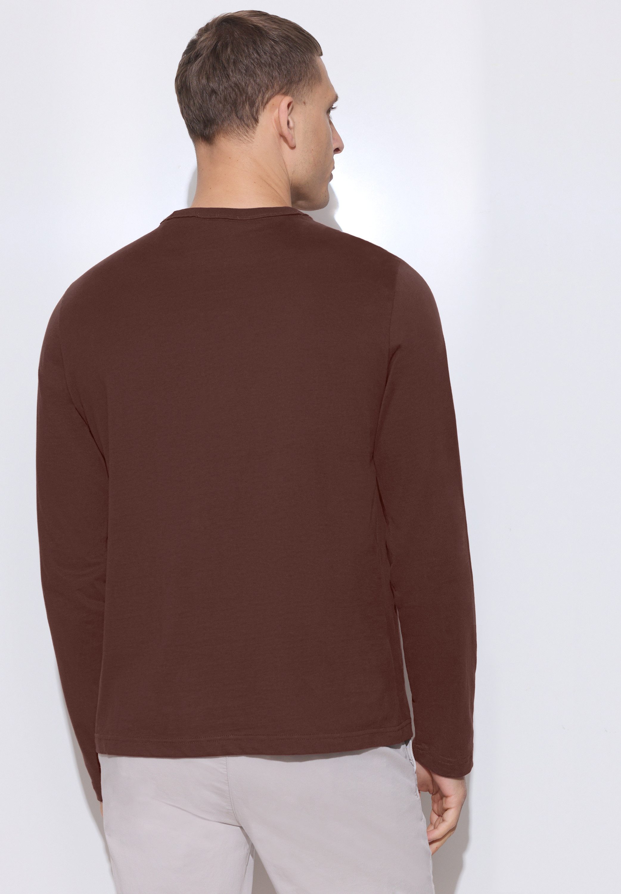 STREET ONE MEN Langarmshirt aus reiner Baumwolle – Bild 2 von 5