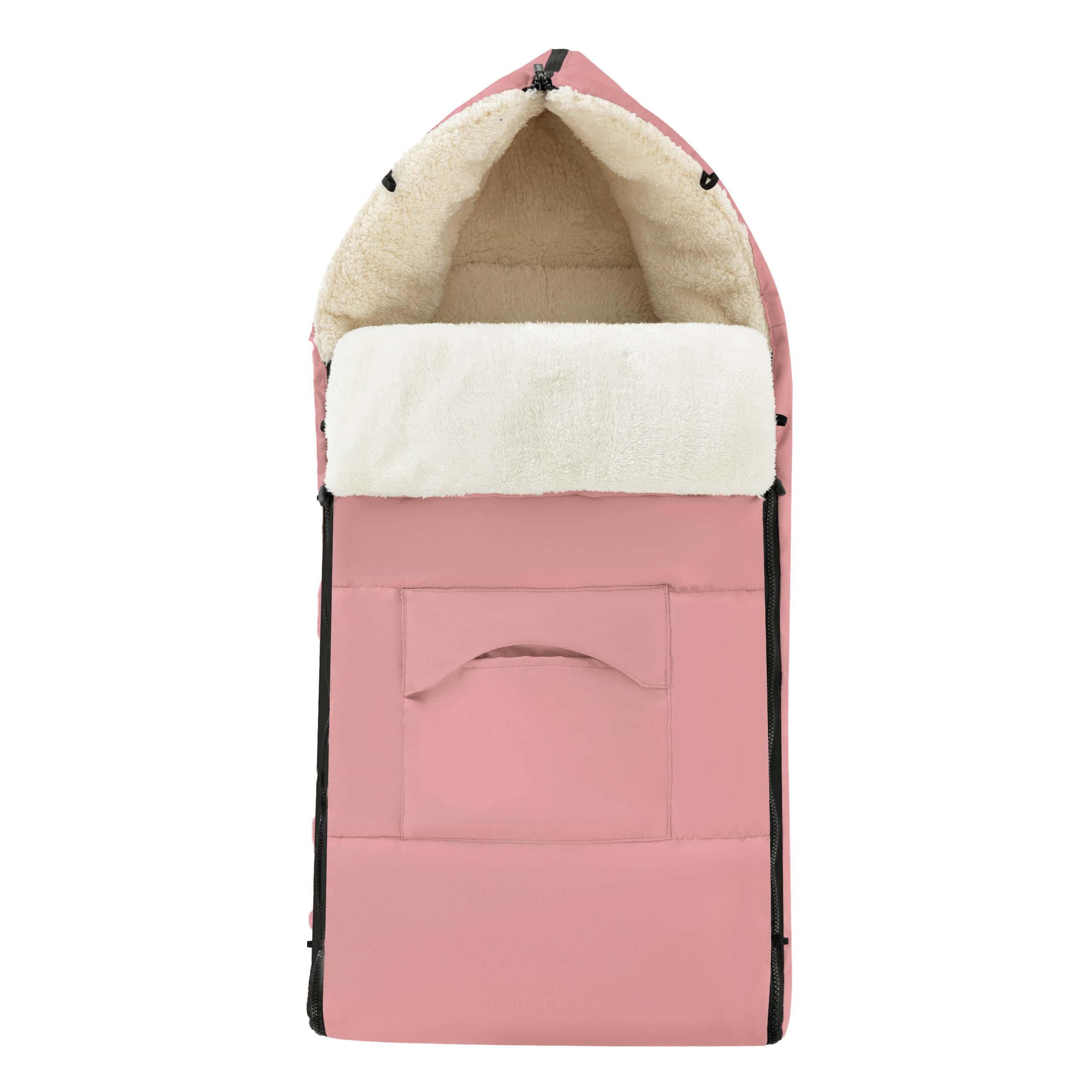 Daliya® Fußsack Schlafsack und Fußsack für Buggy und Sportsitz, Winterfußsack, Universell für alle Kinderwagen, Kuschelig, Tasche zum Verstauen