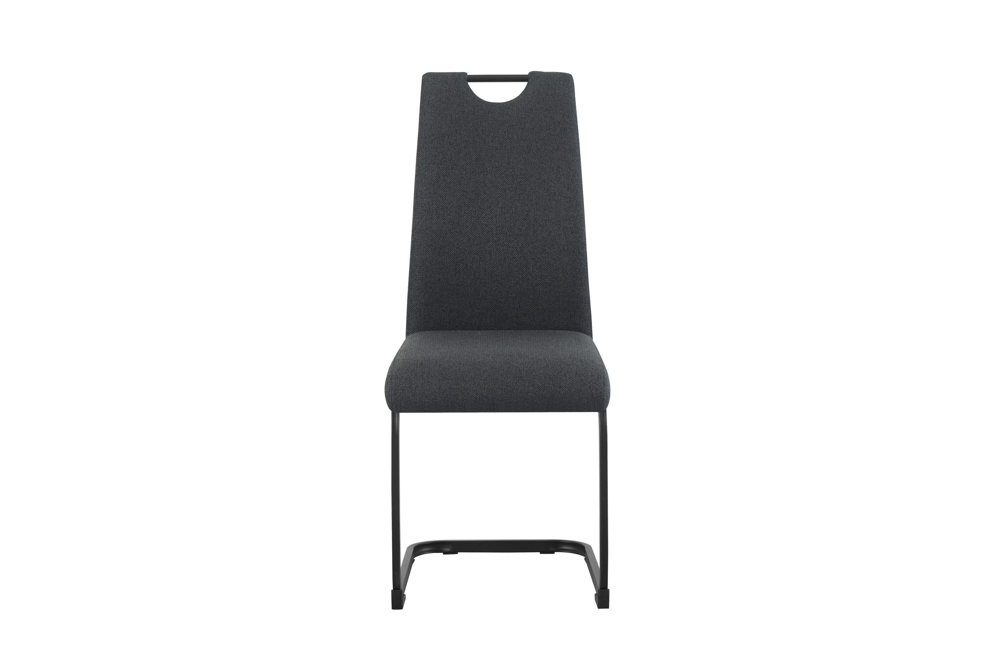 freiraum Freischwinger Freischwinger >Hanna< 2er Set in creme, Webstoff - 43x98x59cm (BxHxT), 2er Set in anthrazit, Webstoff - 43x98x59cm (BxHxT)