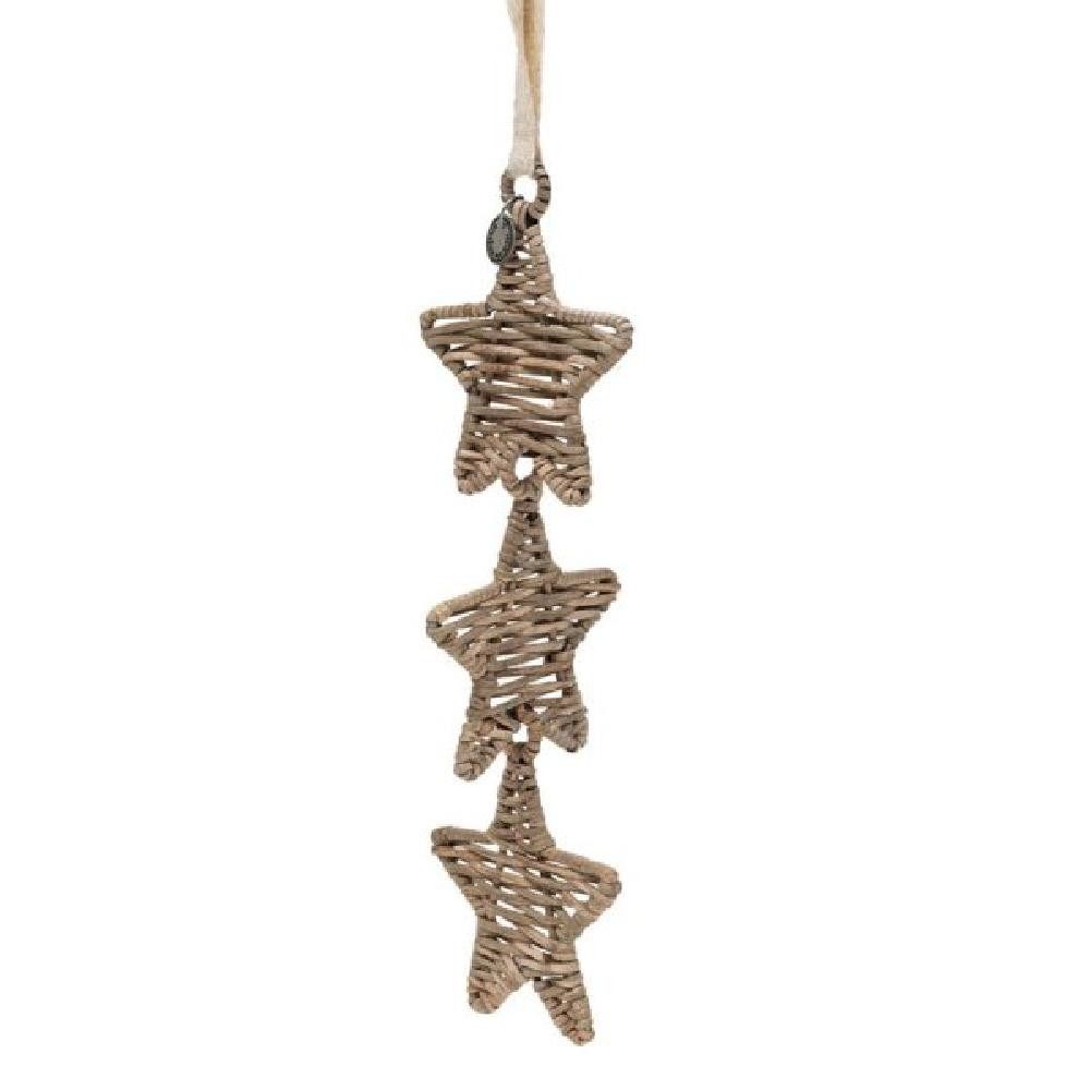 Christbaumschmuck Christbaumschmuck Stars Ornament Rustic Rattan