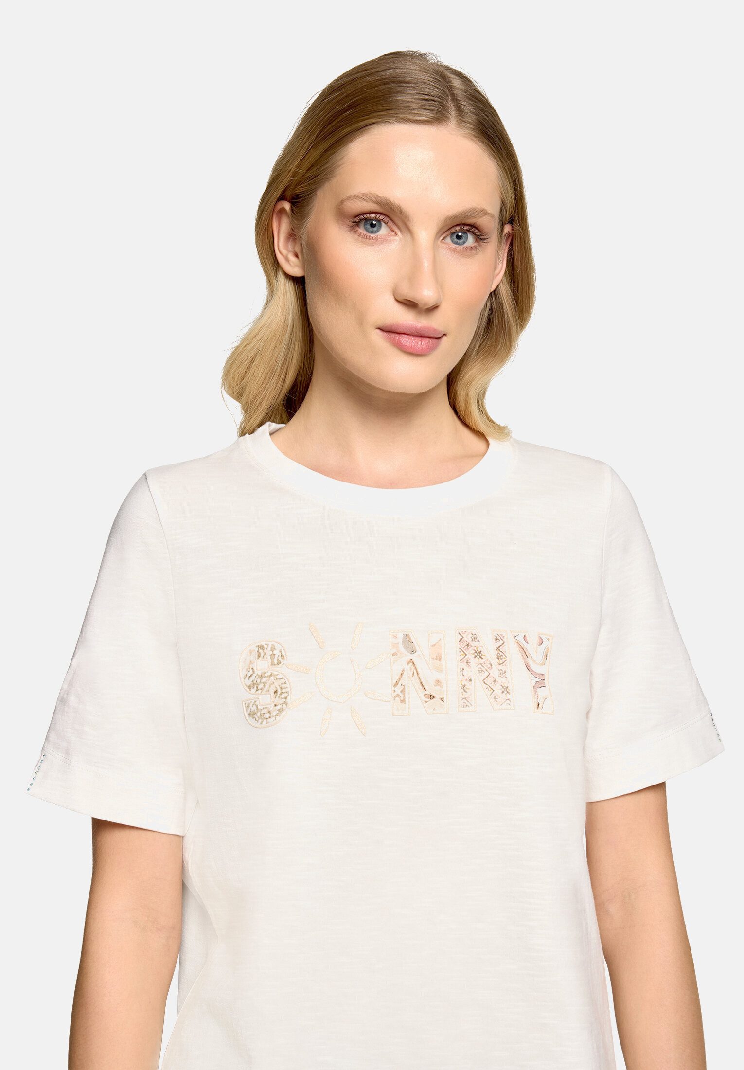 Cartoon Kurzarmshirt Damen mit Rundhalsausschnitt (1-tlg) Druck