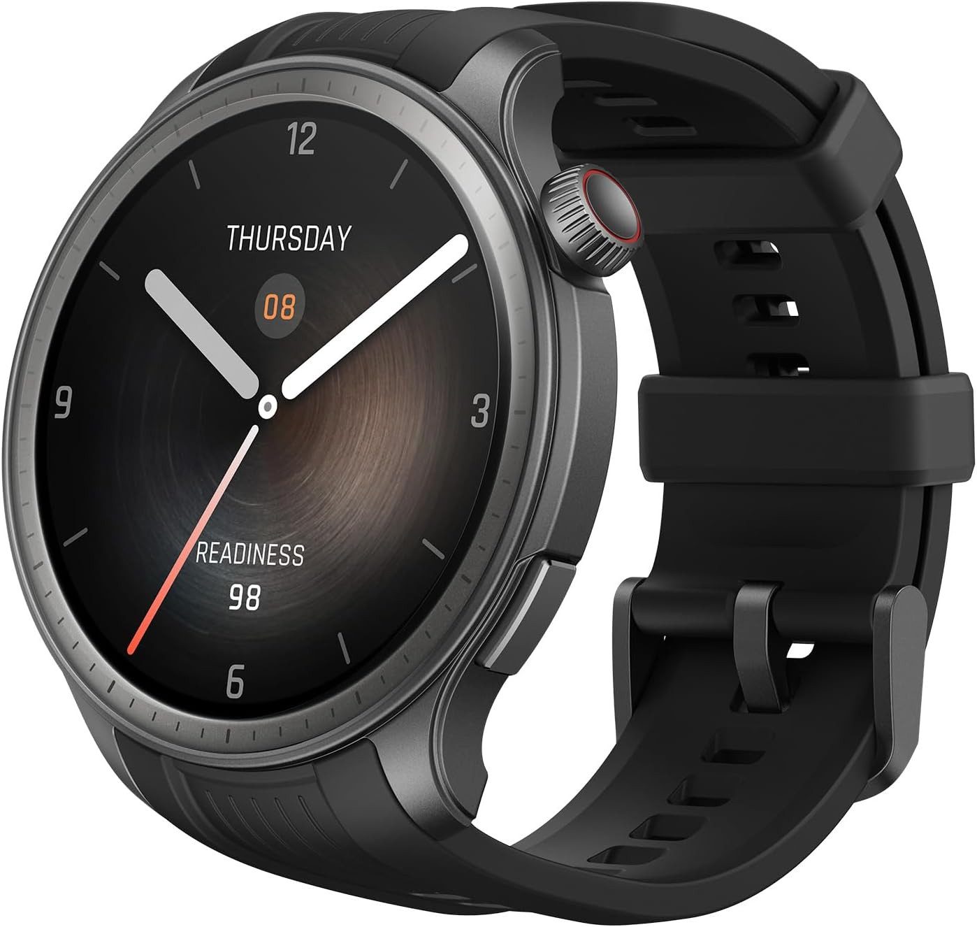 Amazfit Smartwatch (3,8 cm, android ios), Smartwatch mit KI Sprachsteuerung GPS Fitnessfunktionen und NFC