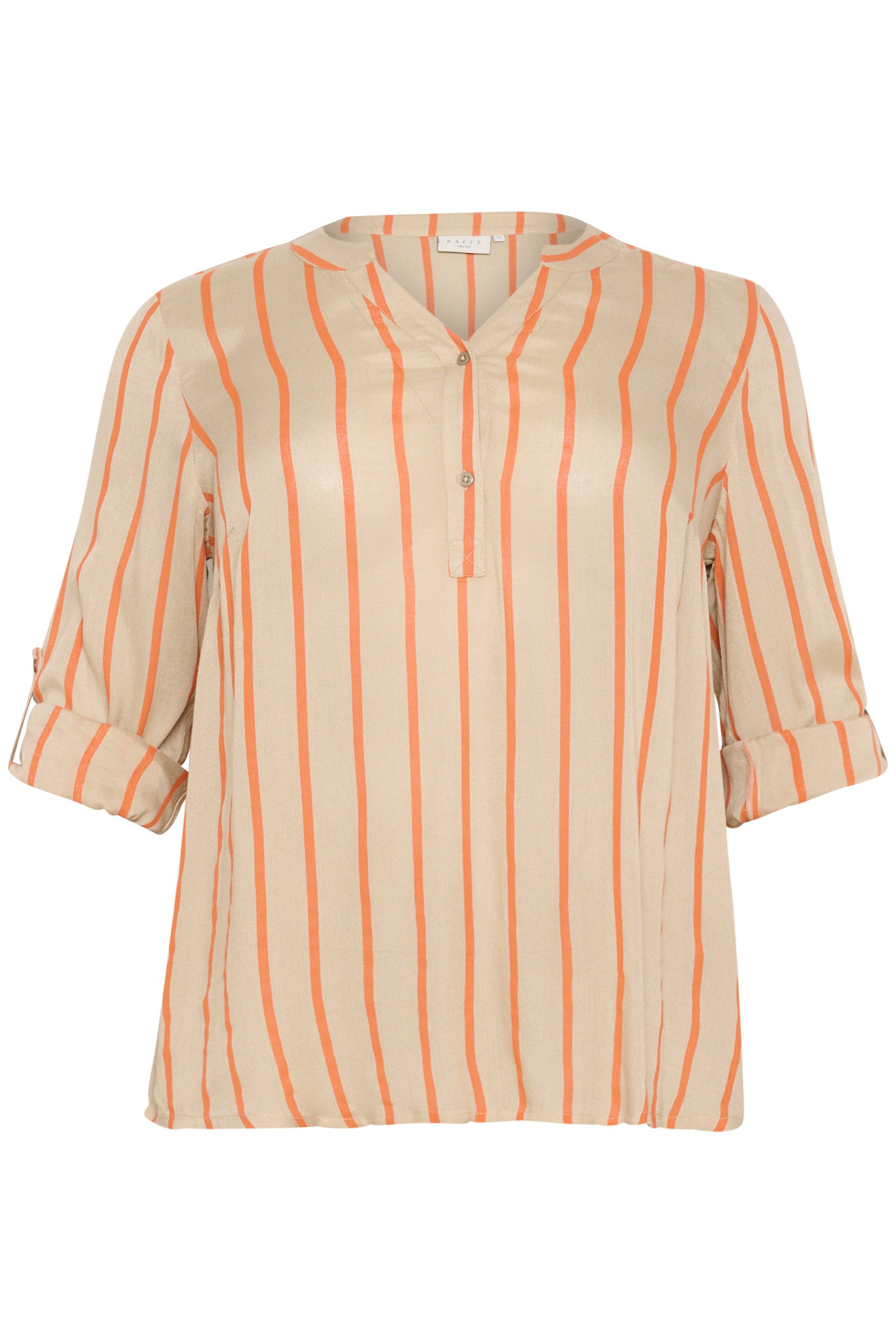 KAFFE Curve Langarmbluse Langarm-Bluse KCsida Große günstig online kaufen