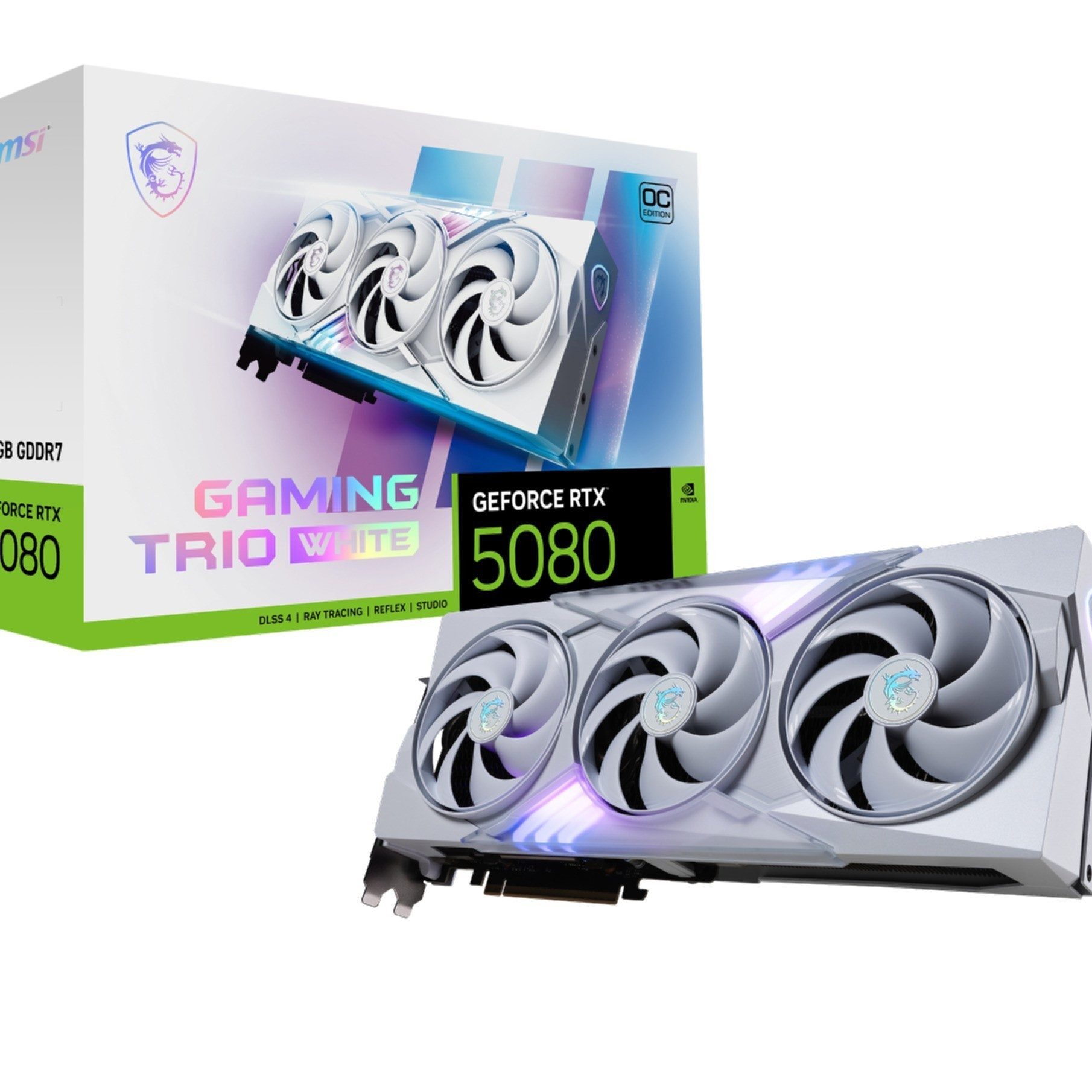 MSI GEFORCE RTX 5080 16G GAMING TRIO OC WHITE Grafikkarte