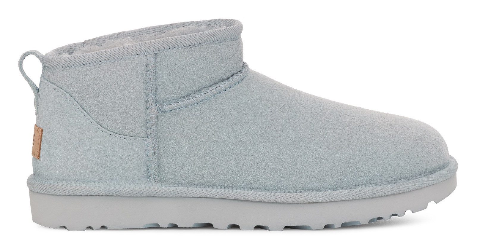 UGG Unisex Classic Ultra Mini Schlupfboots, Bequemschuh, Flats, Hausschuh, Freizeitschuh mit Logopatch