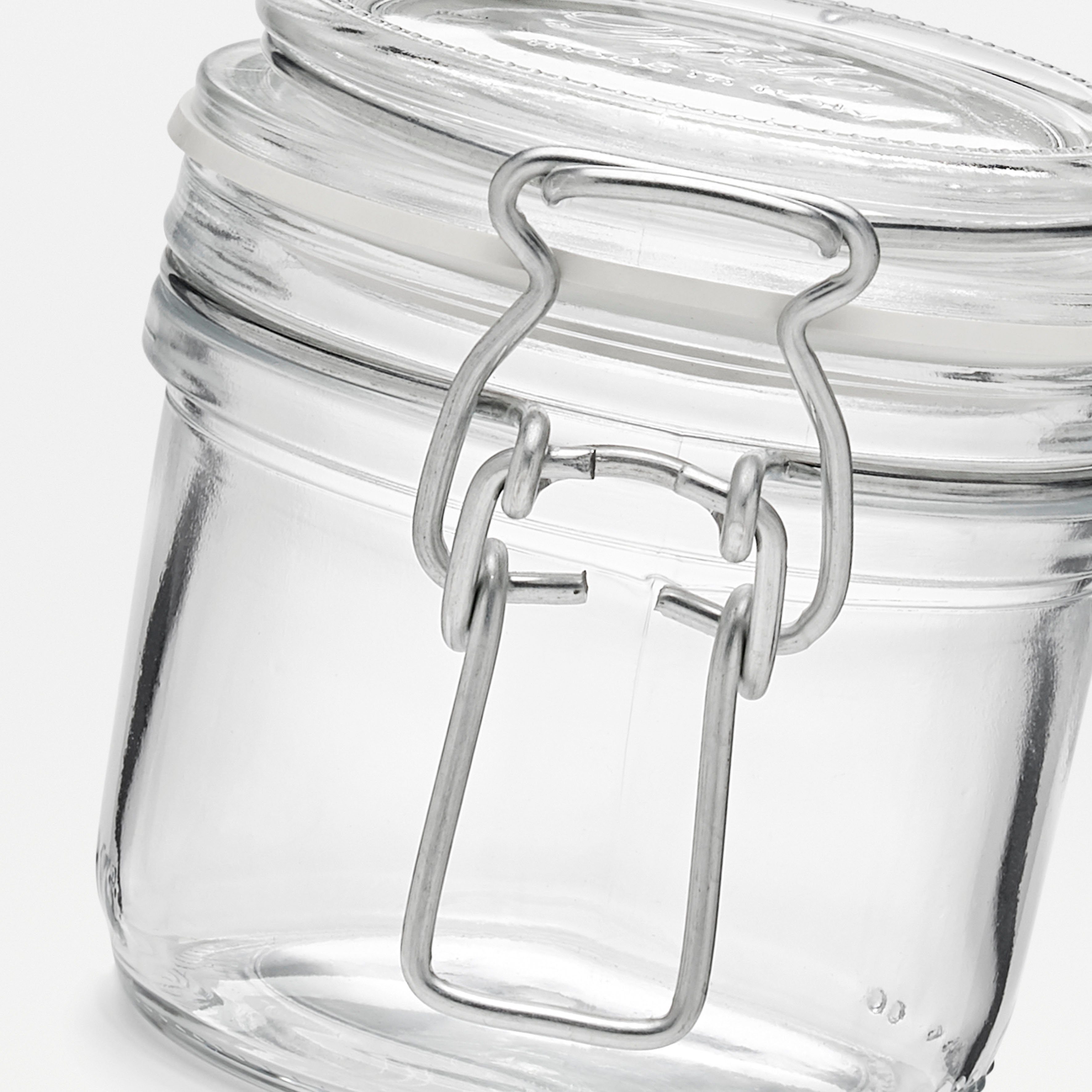 Bormioli Rocco Vorratsglas Fido, Glas, (Set, 6-tlg., 6 Stück, 0,2l Fassungsvermögen), luftdicht verschließbar, mit Bügelverschluß