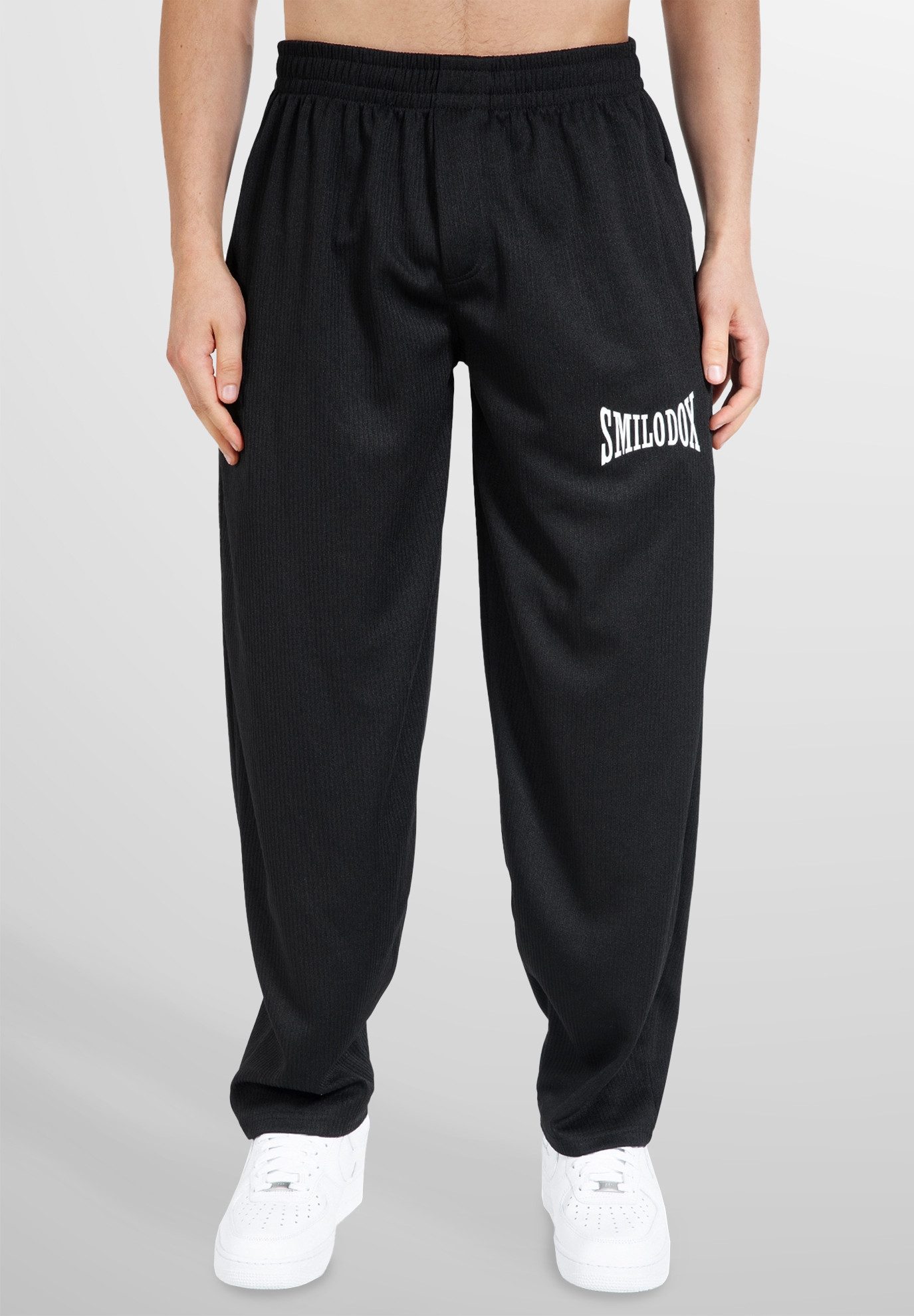 Smilodox Jogginghose Classic Ripp, Lockere Passform günstig online kaufen