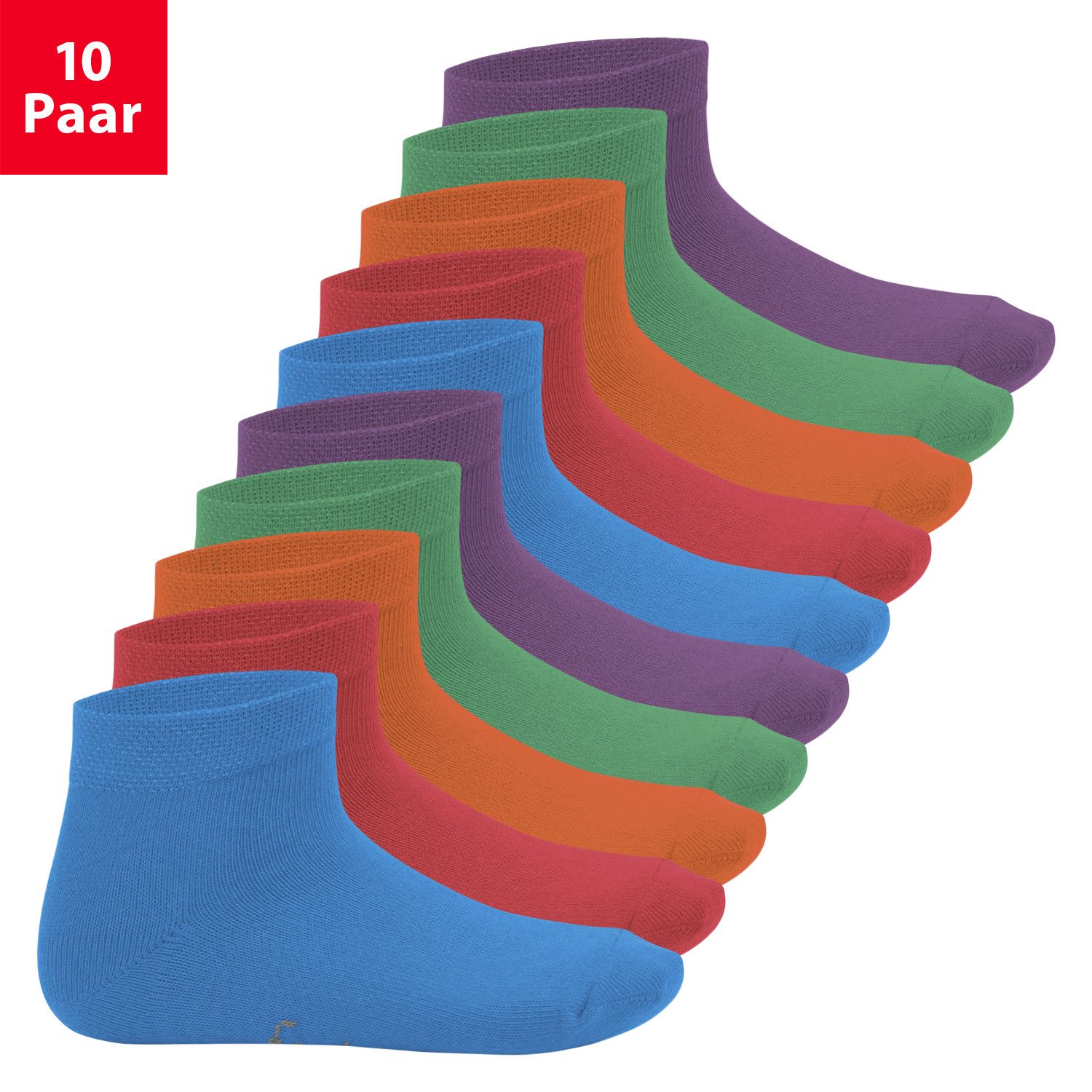 Kurzsocken EVERYDAY! 10 Paar Kinder Quarter Socken Kurzsocken