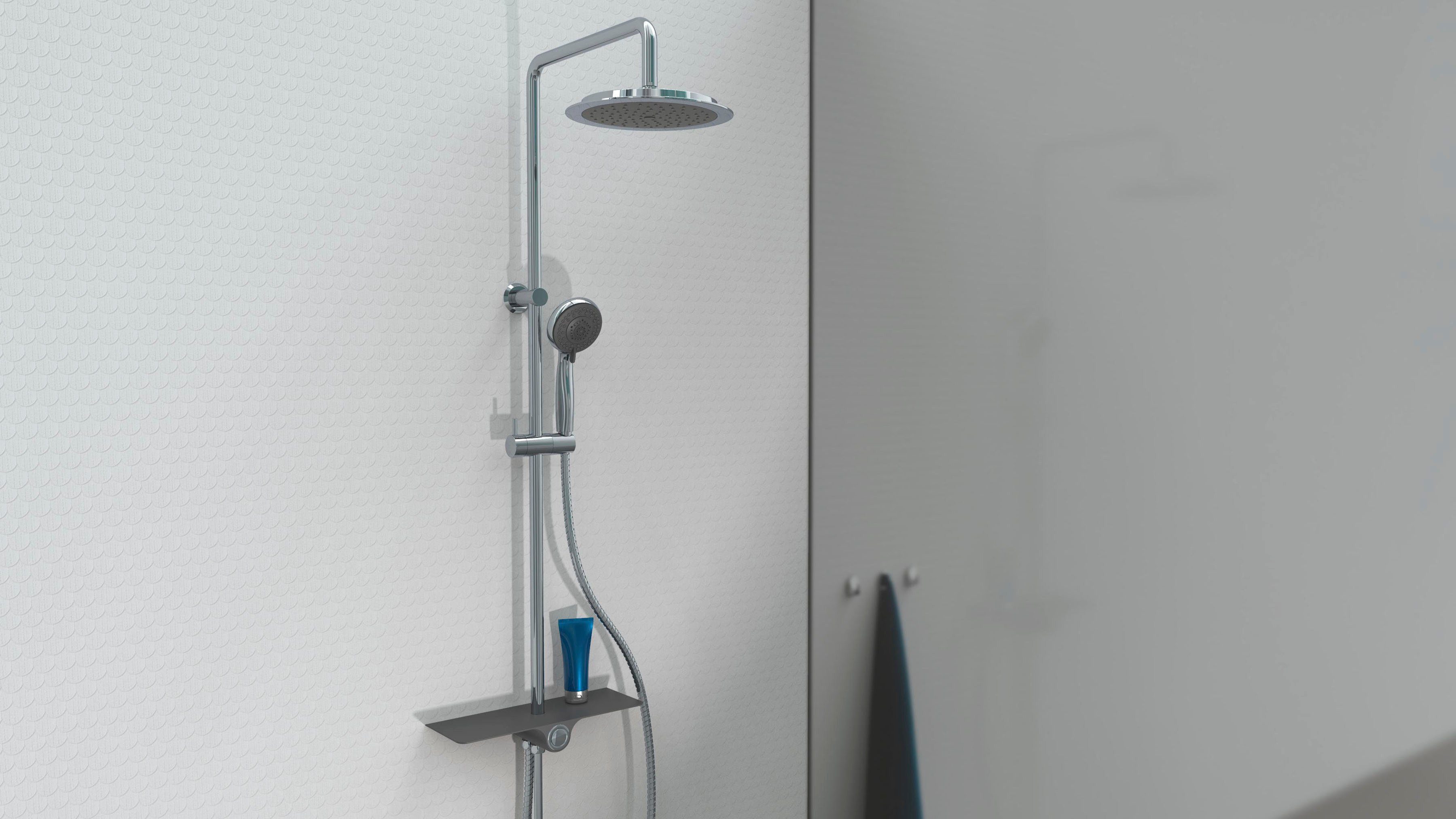 Schütte Brausegarnitur "Aquastar", Regendusche ohne Armatur, Duschsystem mi günstig online kaufen