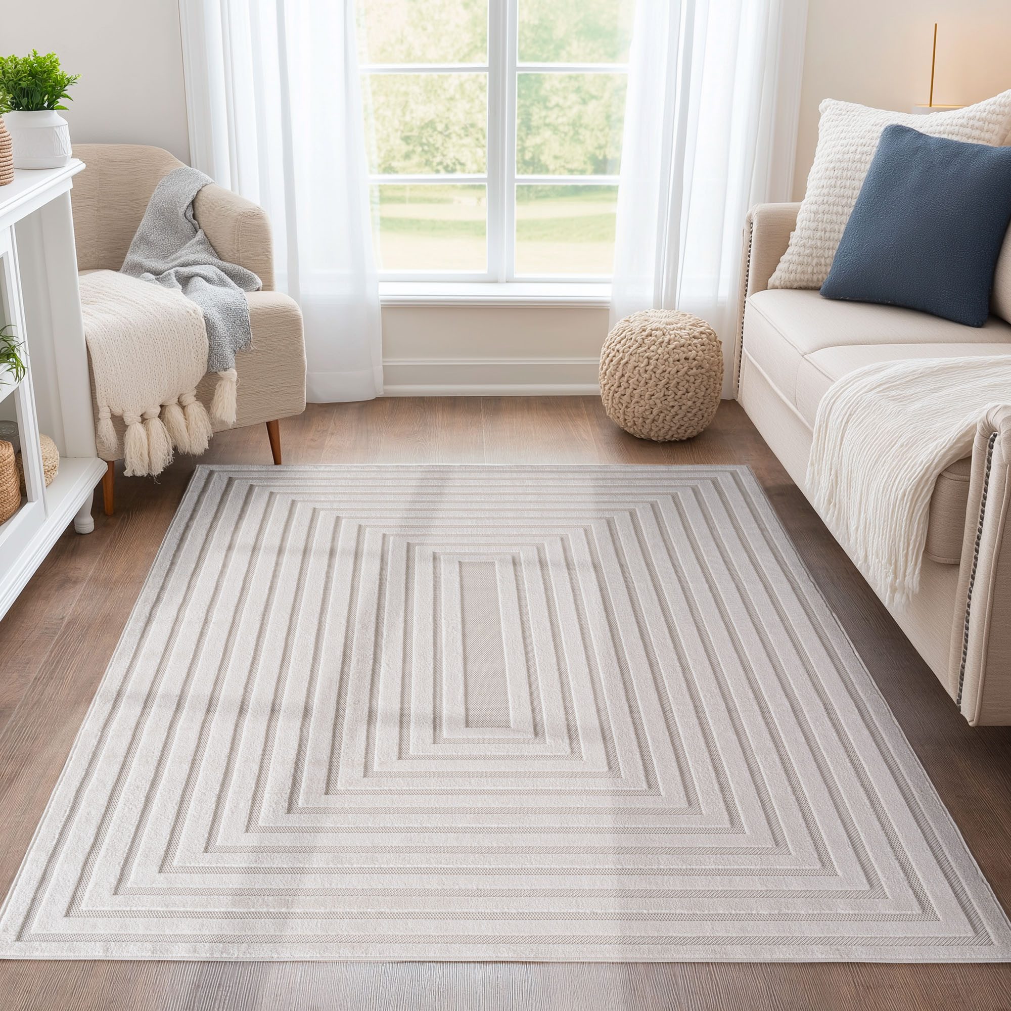 Teppium Teppich Bordüre Design, Rechteckig, Höhe: 20 mm, Indoor Outdoor Tep günstig online kaufen