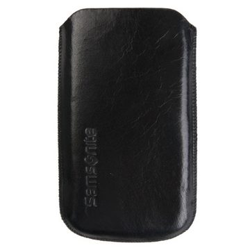 Handyhülle Leder Universal Pouch Tasche Toledo Schwarz M, hochwertige Schutz-Hülle, Lift-Funktion, Etui für klassisches Handy MP4-Player MP3-Player Audio-Player