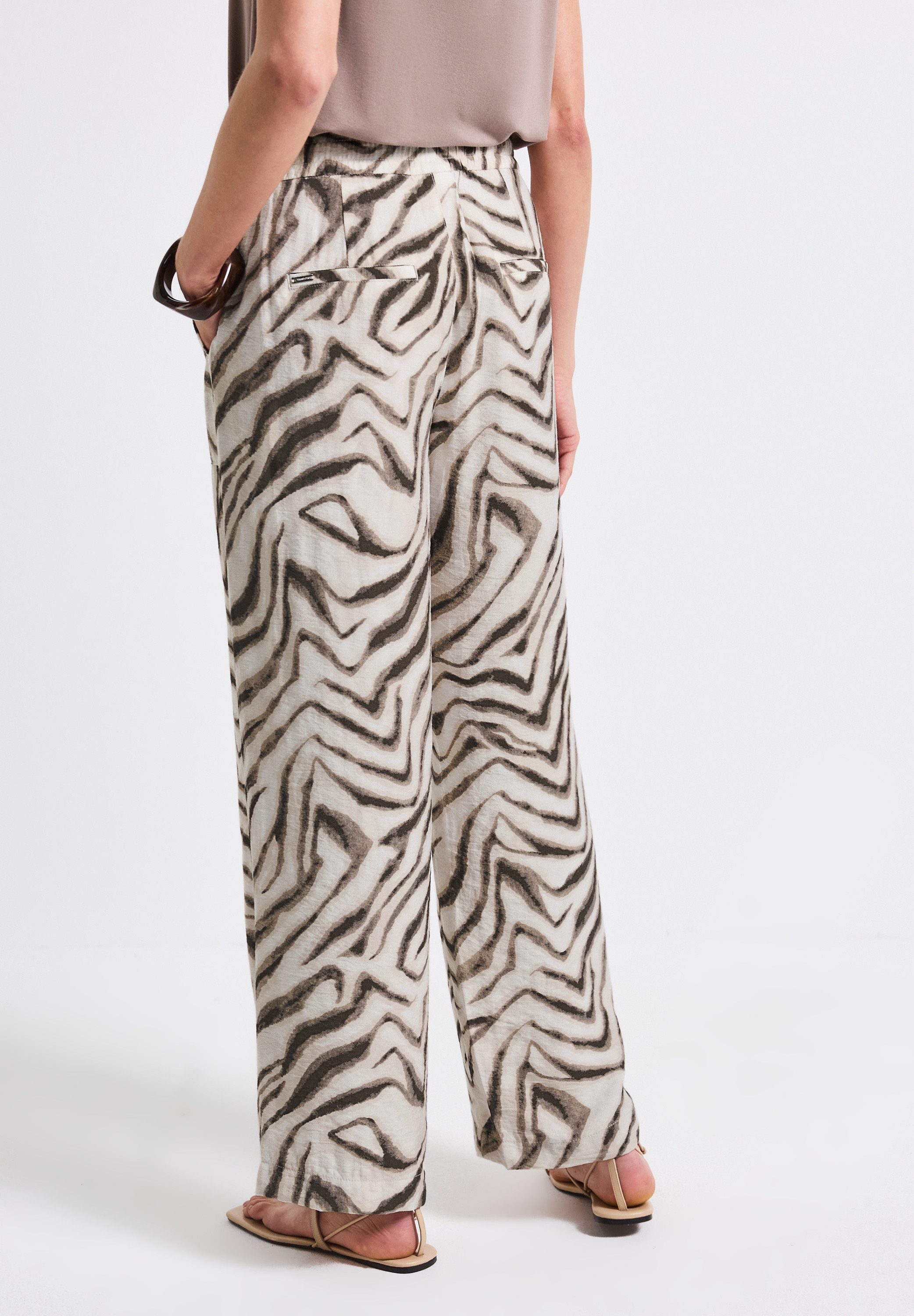 STREET ONE Stoffhose mit All-Over Print günstig online kaufen
