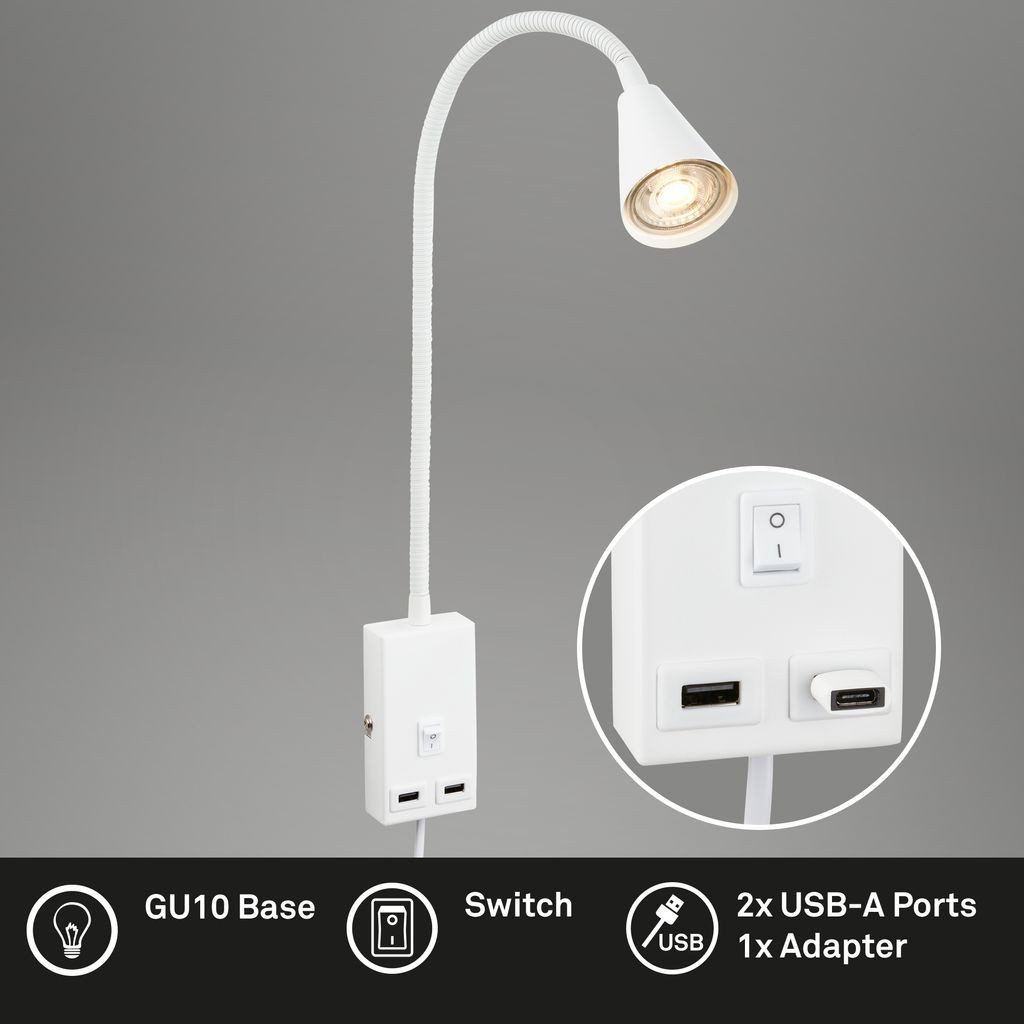 Briloner Leuchten Tischleuchte 2175016, ohne Leuchtmittel, günstig online kaufen