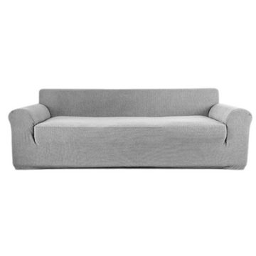 Sofahusse Sofabezug High Stretch Moderne Sofaüberwurf(3 Sitzer, Hellgrau), FELIXLEO