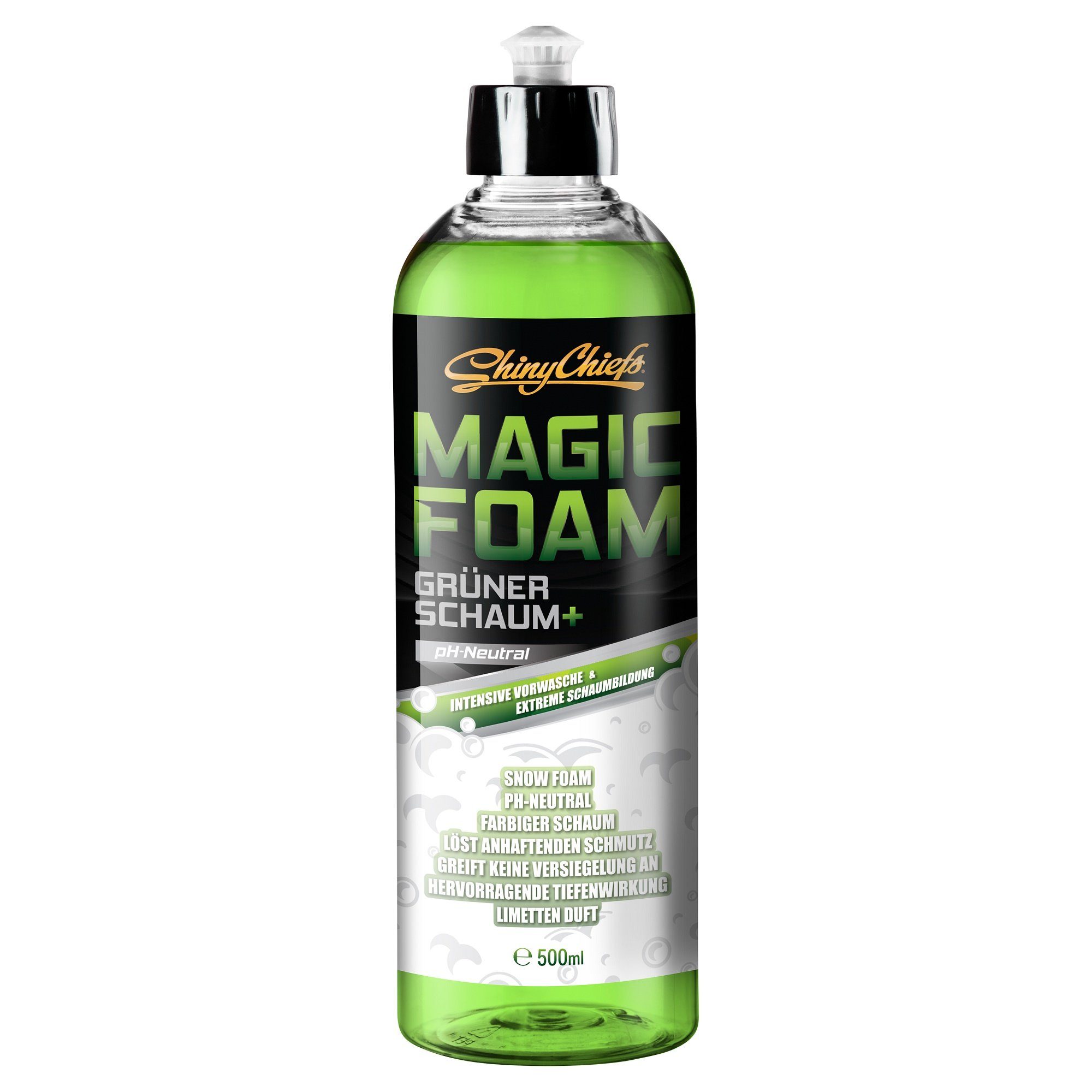 ShinyChiefs MAGIC FOAM - GRÜNER SNOW FOAM Farbiges Autoshampoo 500ml Autoshampoo (1-St)