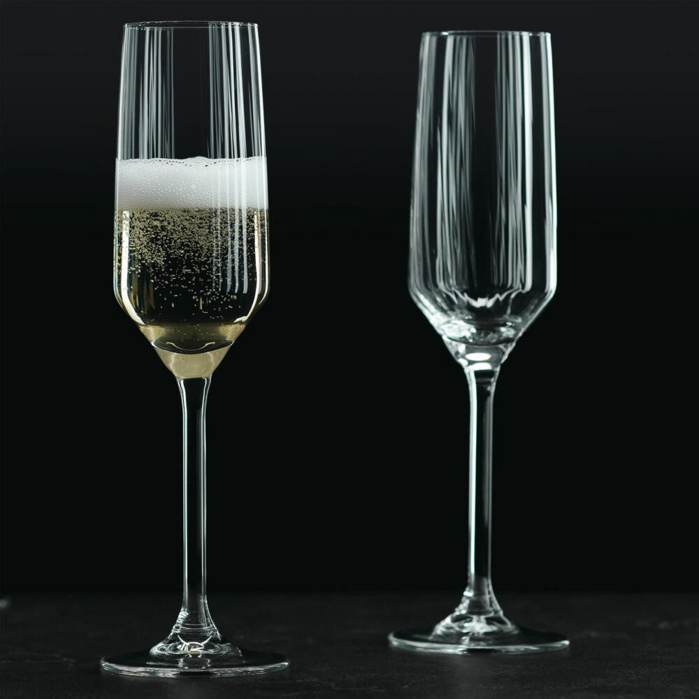 Ritzenhoff & Breker Sektglas 4er Set Jive, 220 ml, 4-tlg., Glas