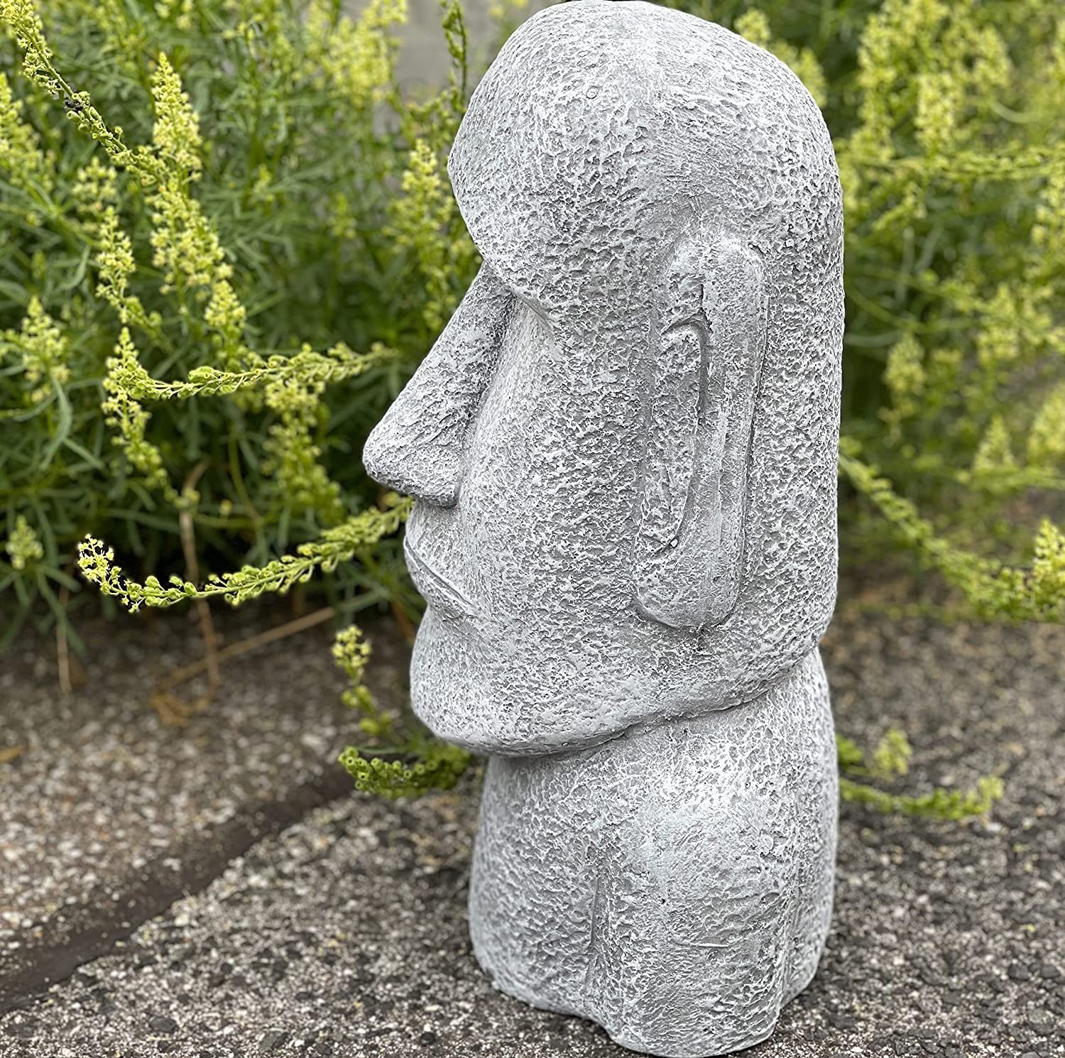 Stone Moai and Figur Gartenfigur Style Steinfigur