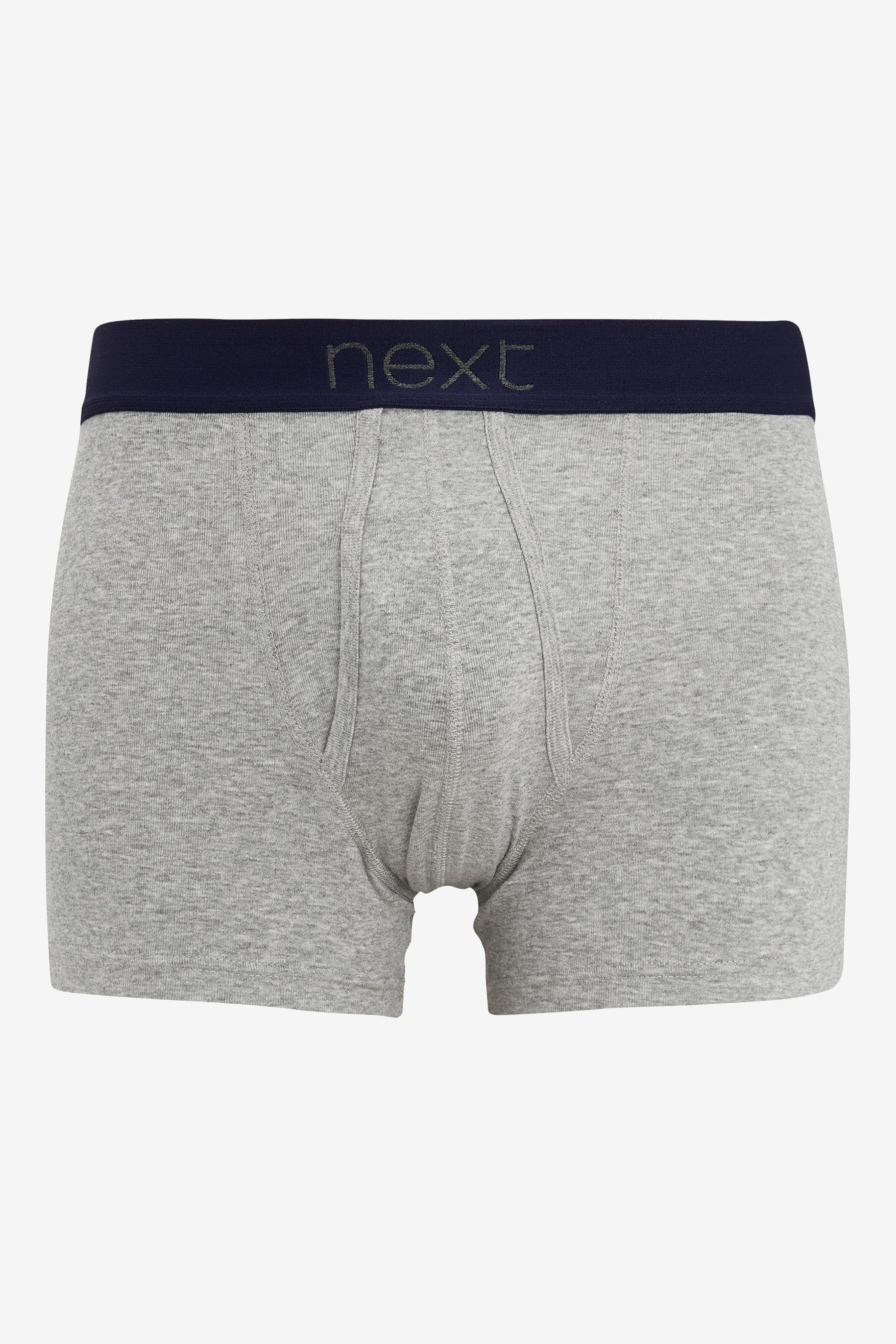 Next Boxer reiner (10-St) mit A-Naht aus x 10 Unterhosen Baumwolle Grey/Navy
