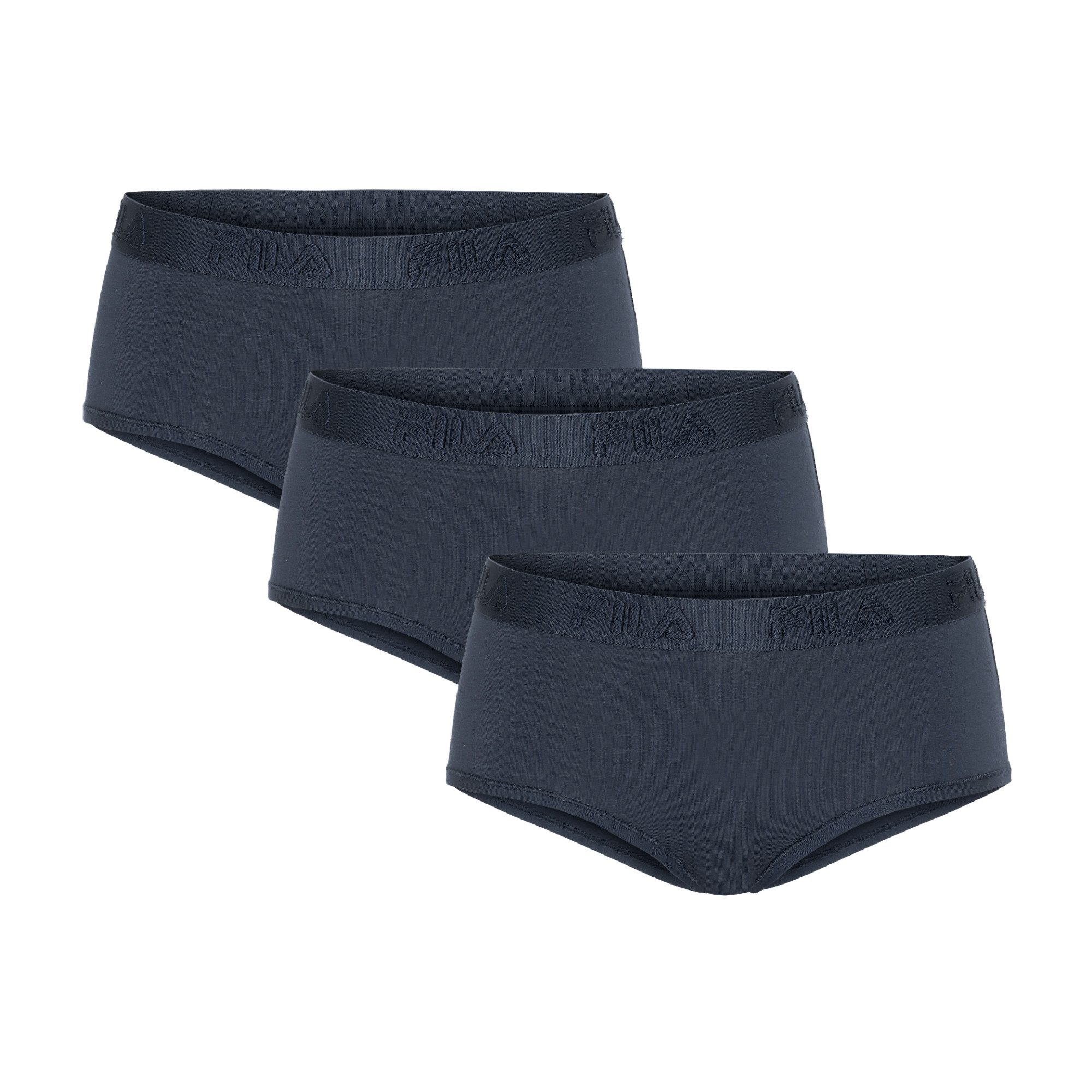 Fila Panty (3er Pack) Baumwollmix, elastisch, Logobund