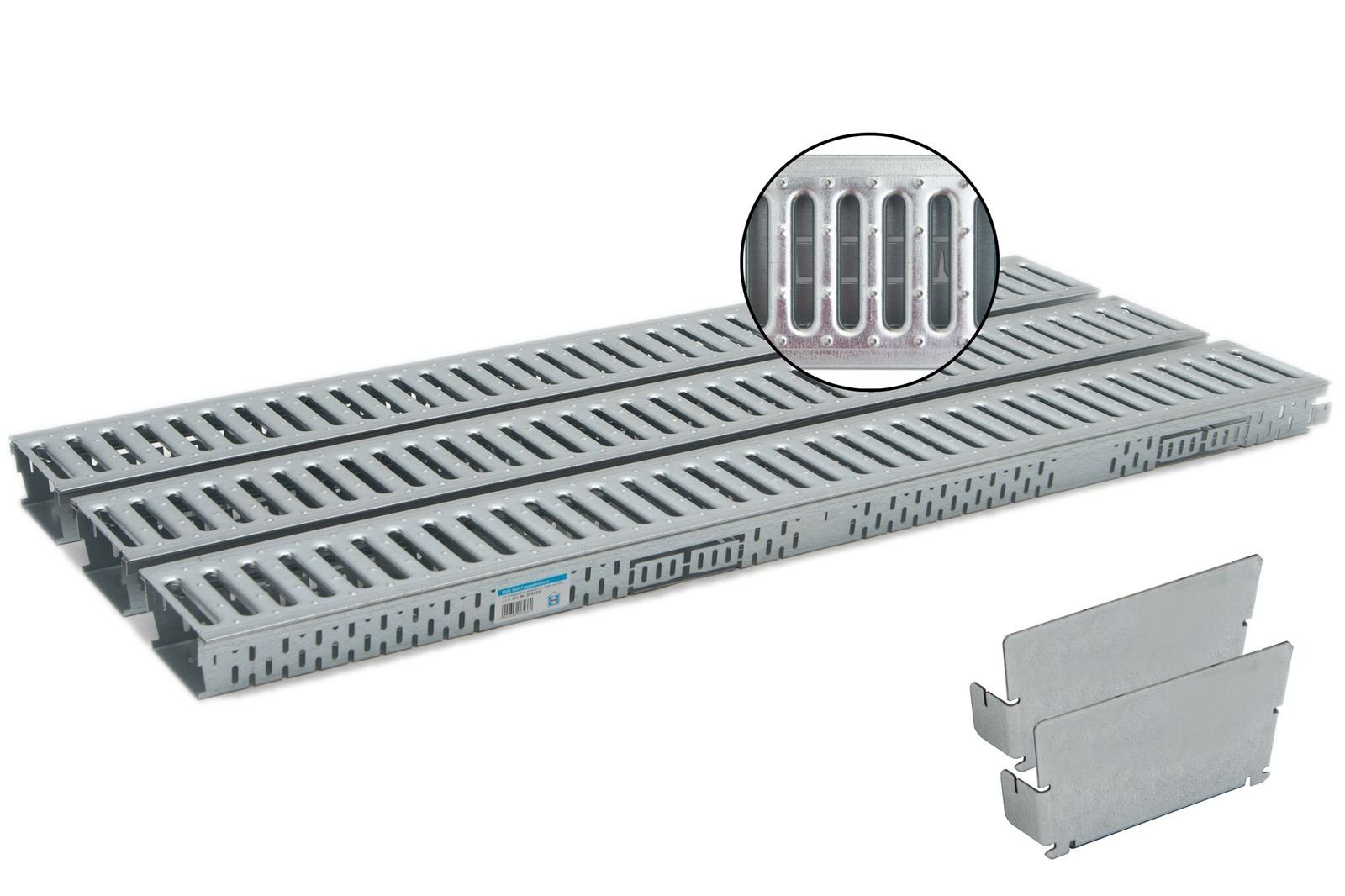 ACO Severin Ahlmann GmbH & Co. KG Regenrinne ACO Highline Fassadenrinne 3er Set Wasserrinne