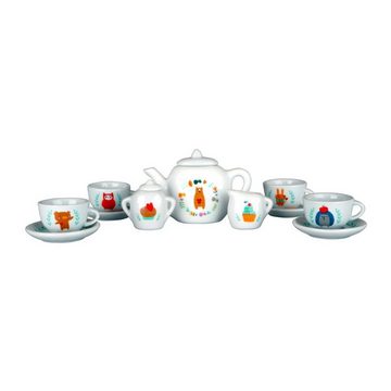 suebidou Spielgeschirr 12-teiliges Tee-Set zum Spielen mit tollen Illustrationen