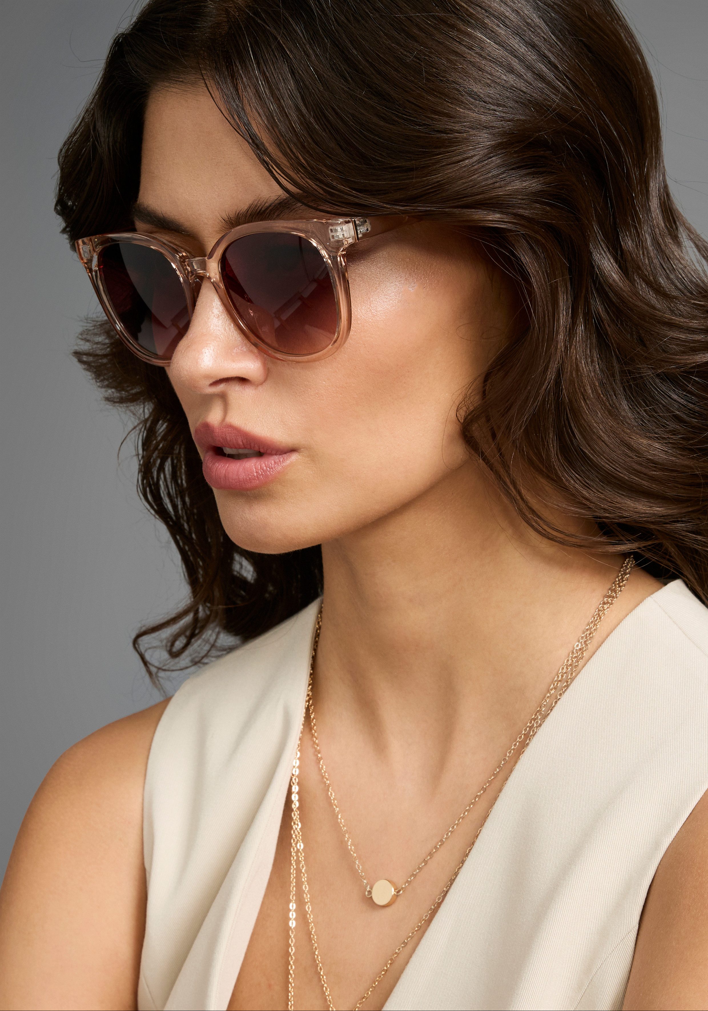 Laura Scott Sonnenbrille mit transparentem Rahmen günstig online kaufen
