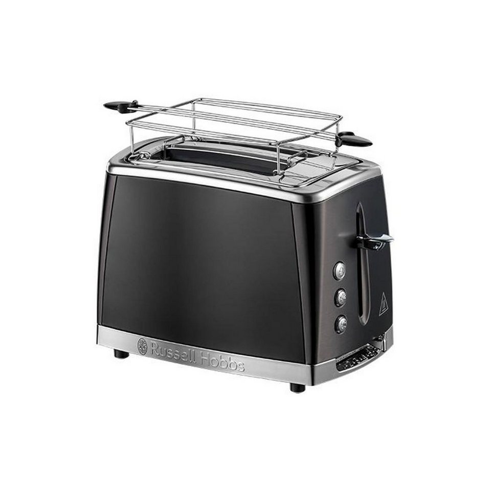 RUSSELL HOBBS Toaster 26150-56, 1550 W, Oberfläche aus mattem Edelstahl mit  schwarzen Edelstahlakzenten