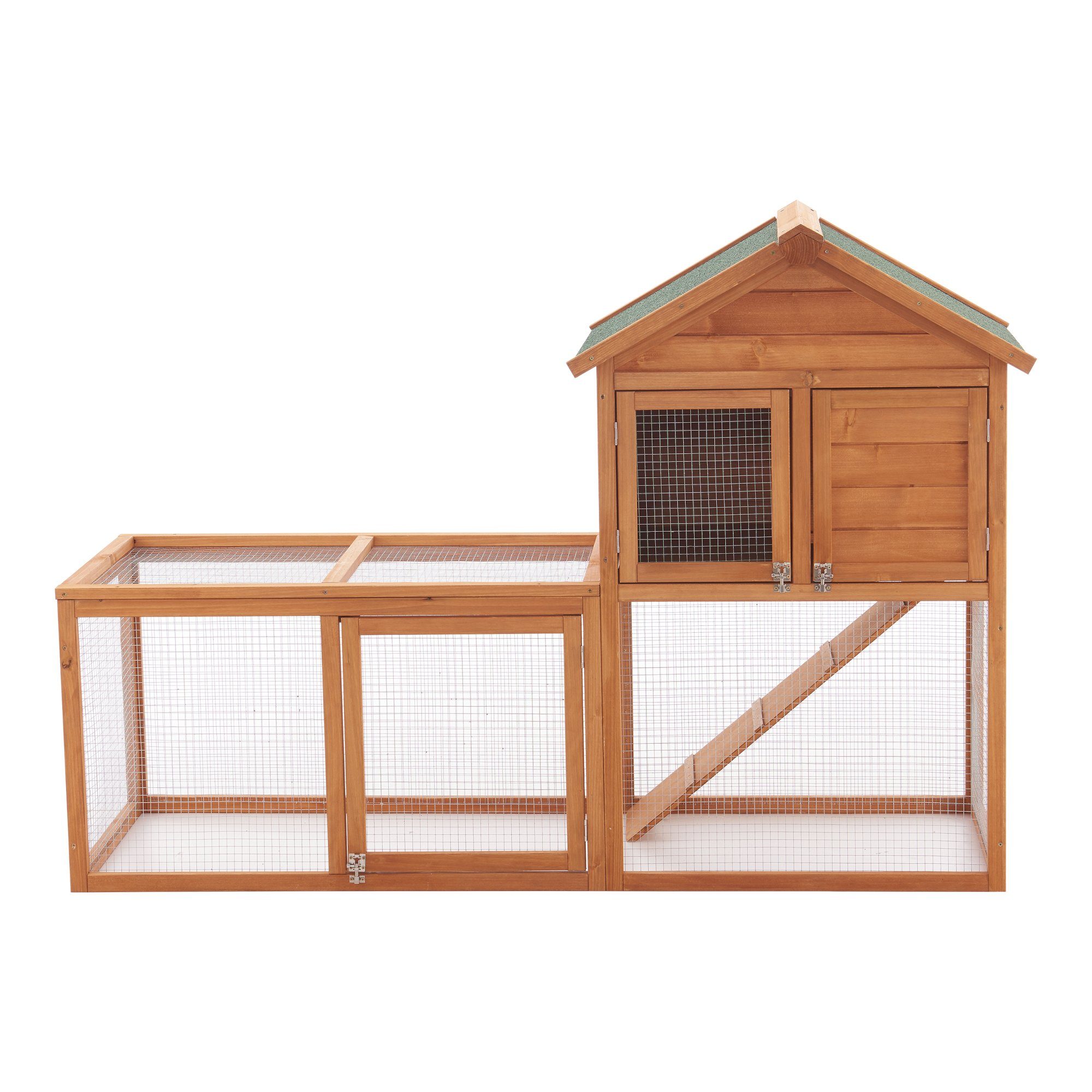 en.casa Kleintierkäfig, »Kelkheim« Kaninchenstall für Außen 110x160x61cm Tannenholz