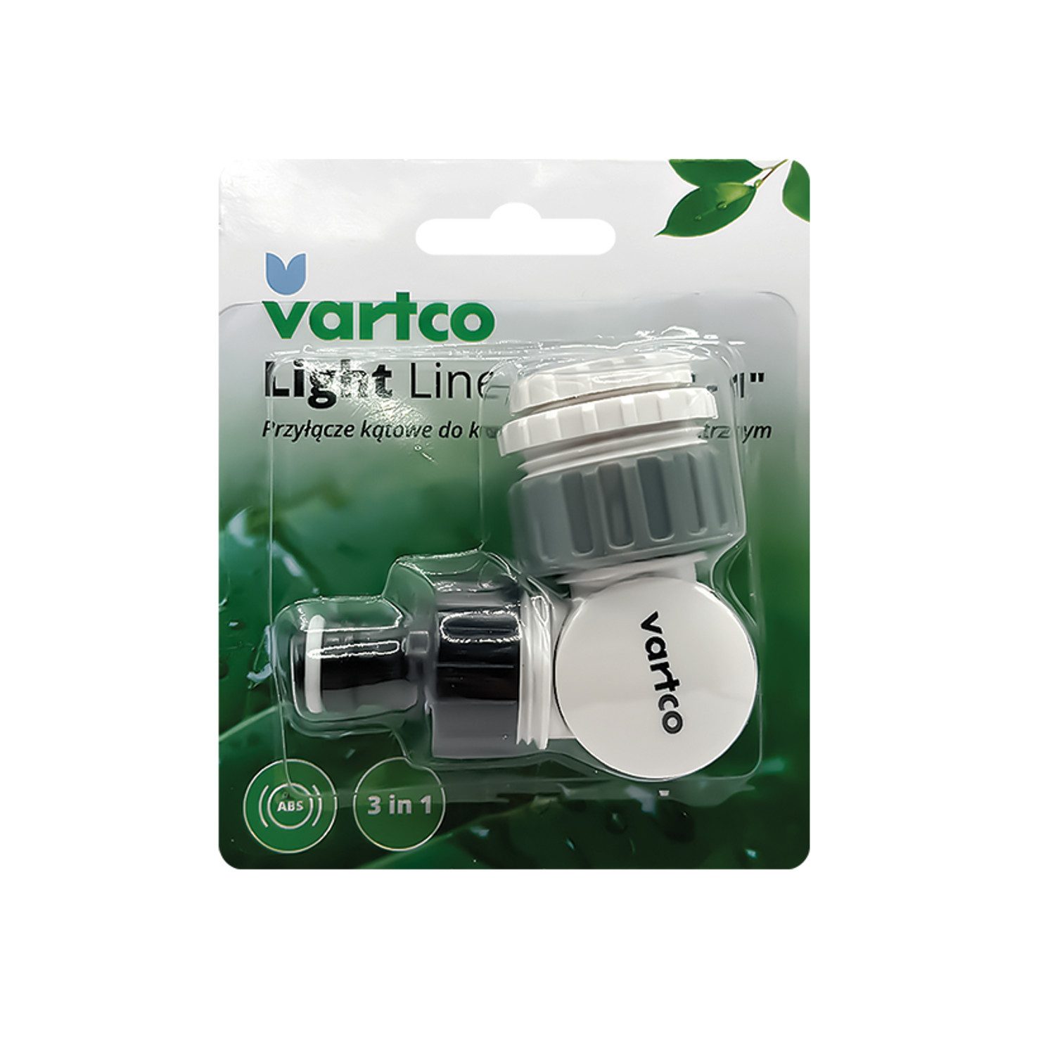 Vartco Anschlussstück Abgewinkelter Gartenschlauchanschluss, (1-tlg), für Wasserhahn mit Innengewinde, 1/2"-3/4"-1"