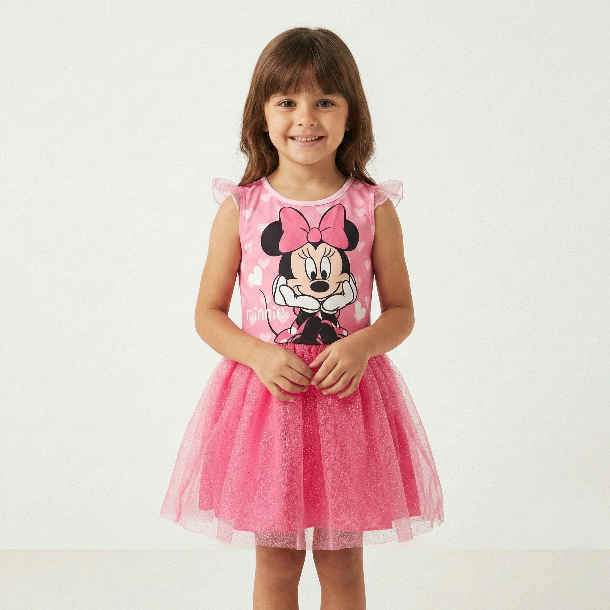 Disney Tüllkleid Disney Minnie Maus Kinder Mädchen Sommerkleid Kleid Gr. 104 bis 134