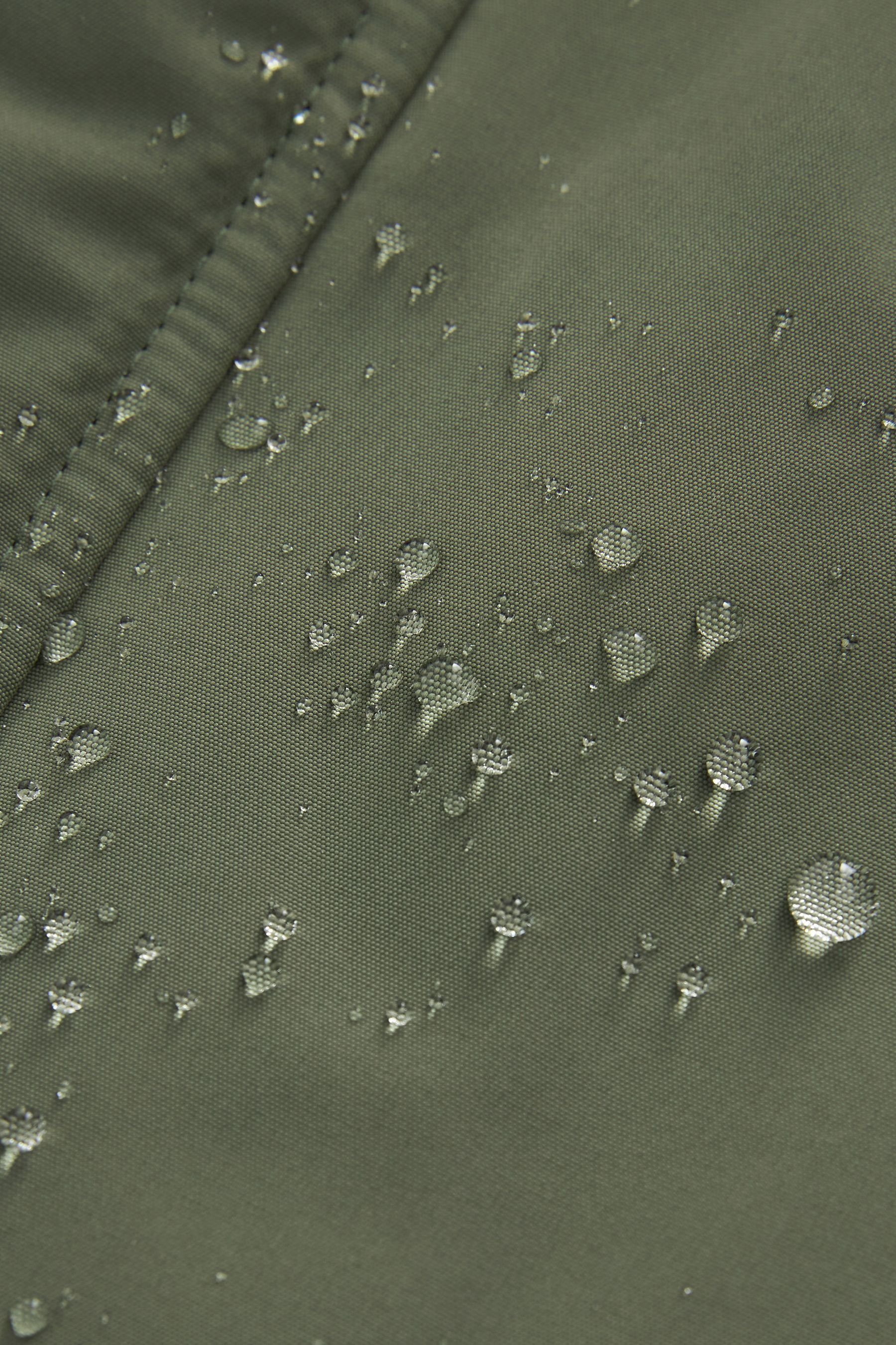 Wasserabweisender Khaki Mantel Funktionsjacke mit Plüschfutter (1-St) Next Green Colourblock