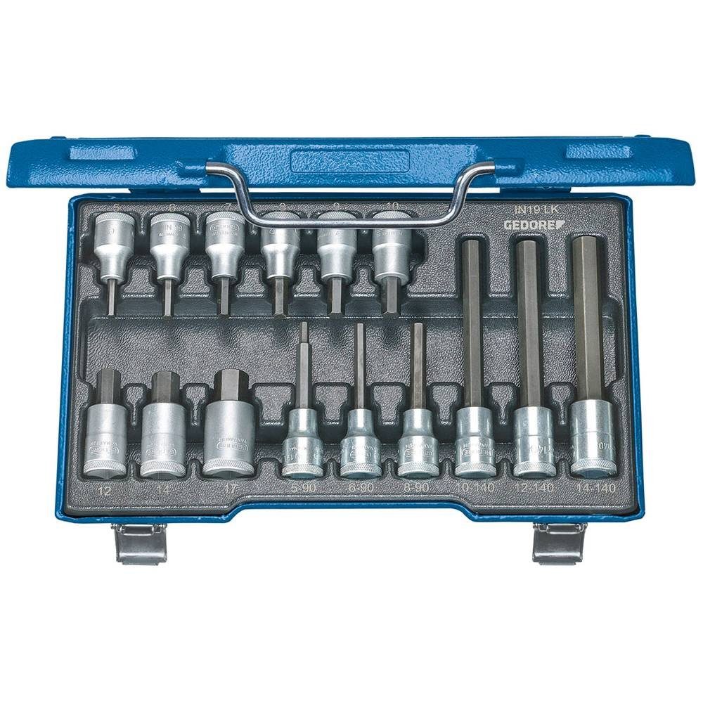 Steckschlüssel Steckschlüssel-Bit-Einsatz-Set 1/2″ 15tlg