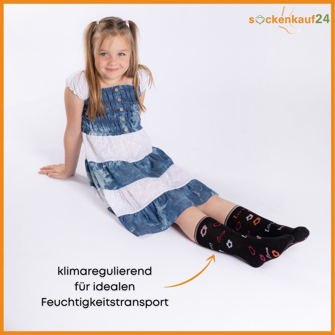 sockenkauf24 Socken 10 Paar Kinder Socken Jungen & Mädchen Baumwolle Kindersocken (23-26) - 54338 – Bild 2 von 5