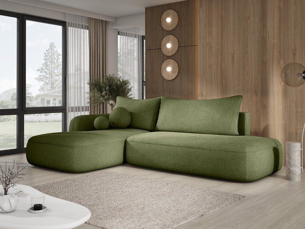 Luxusbetten24 Schlafsofa Designer Sofa Babu Bouclé, mit Stauraum und Schlaf günstig online kaufen