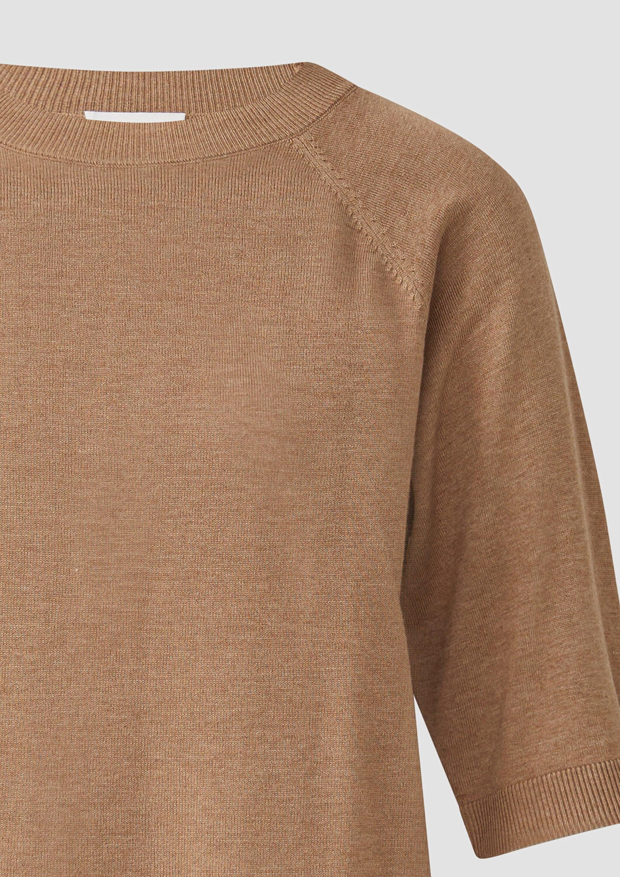 s.Oliver Kurzarmpullover Strickpullover Leichter Kurzarm-Strickpullover