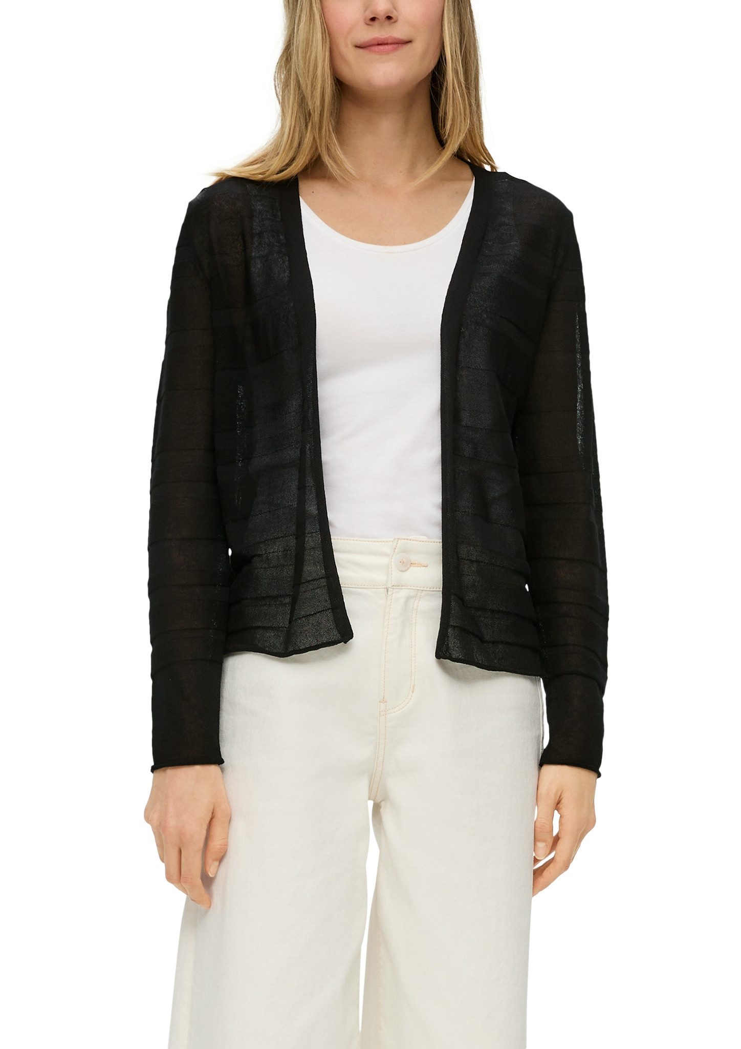 s.Oliver Cardigan mit Musterstruktur und ohne günstig online kaufen
