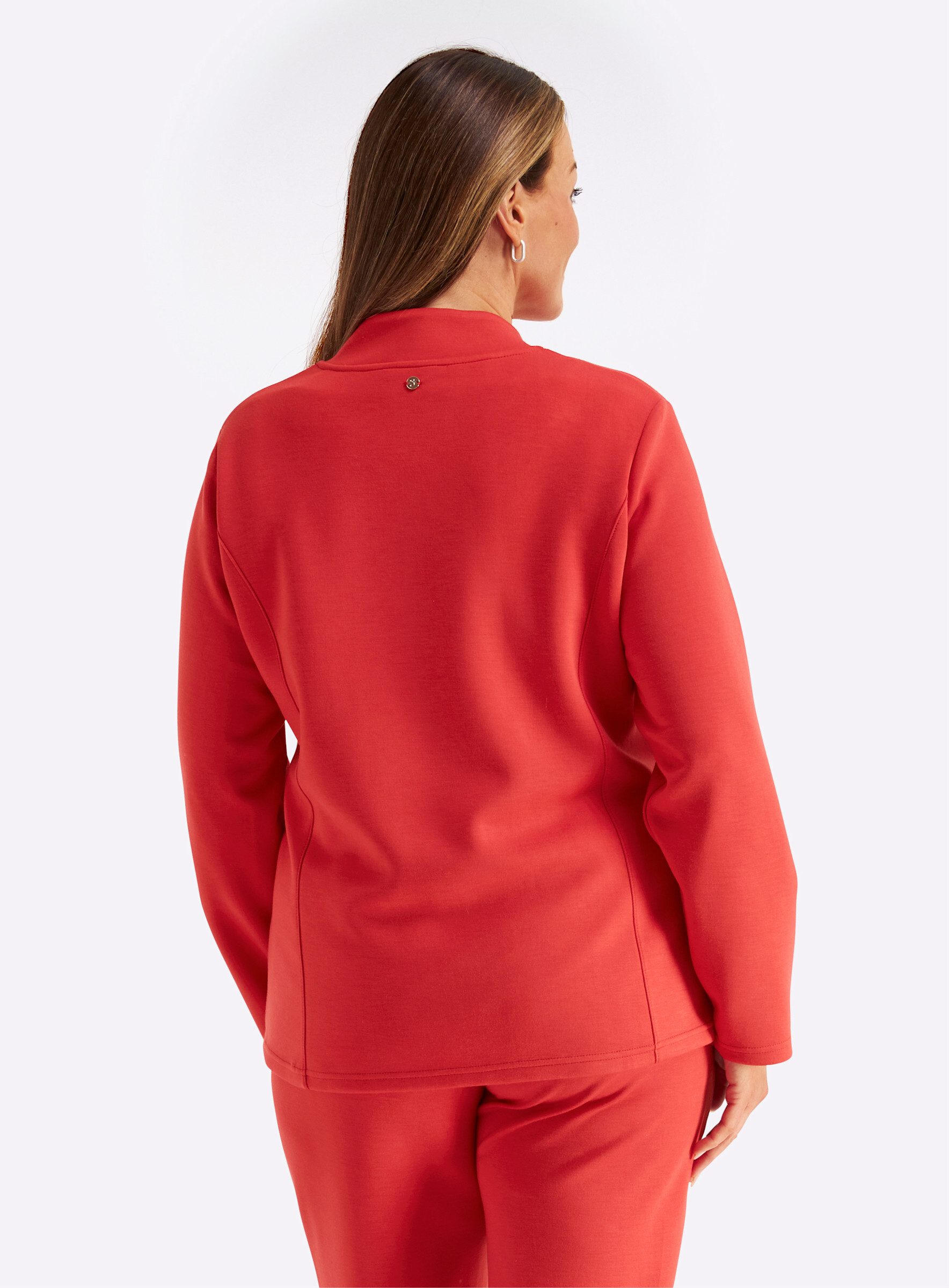 Sheego Shirtjacke Jerseyjacke Langarm