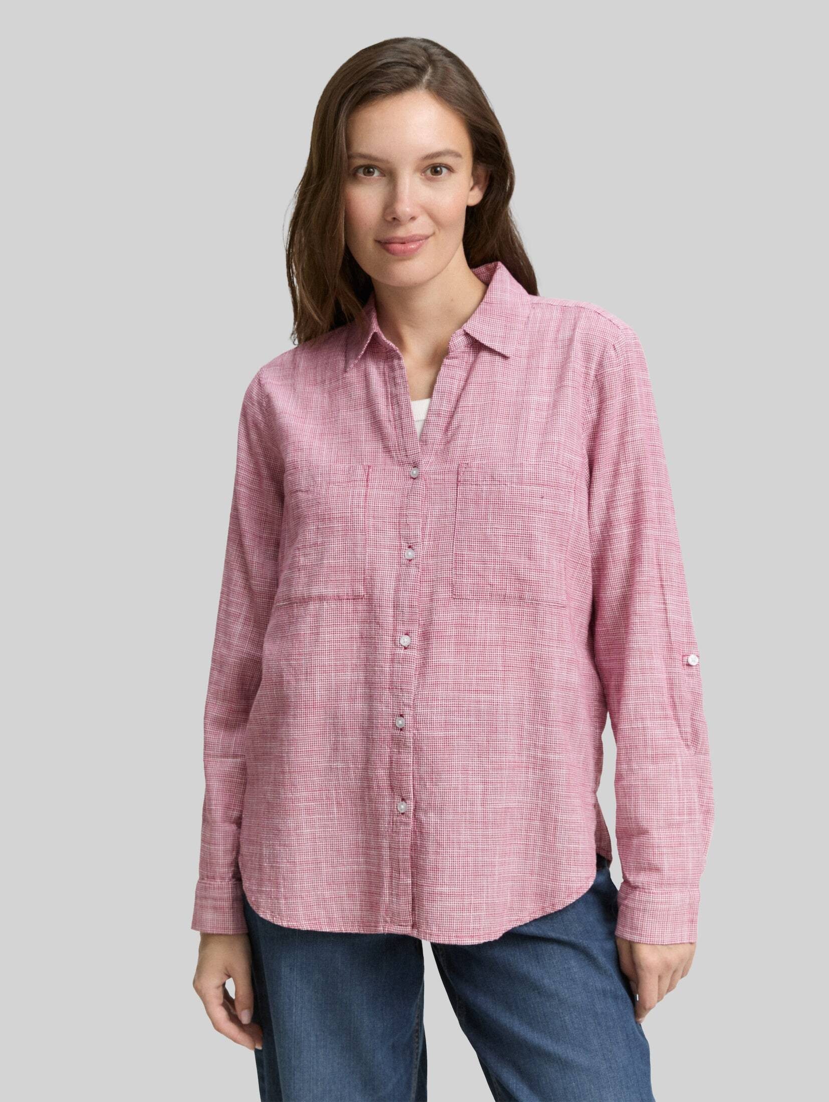 TOM TAILOR Langarmbluse Blusen & Shirts Bluse mit Brusttaschen