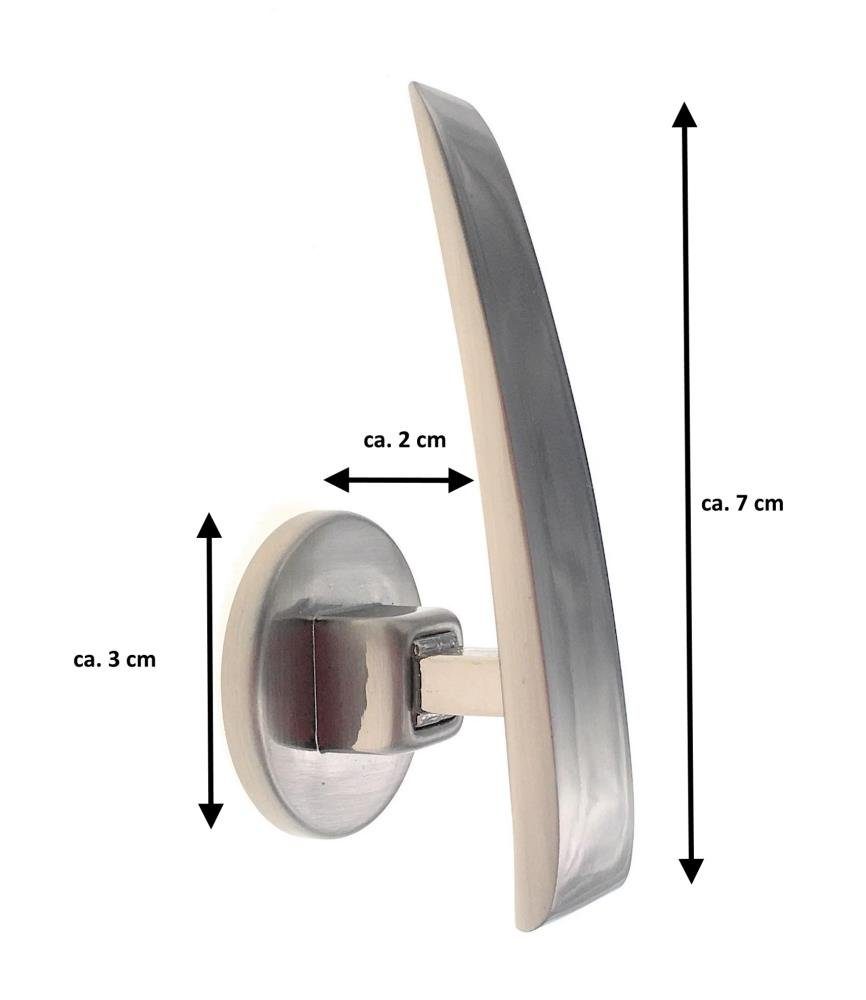 Raffhalter Raffhaken für Gardinen, mit von (nickel DécoProfi, Raffen einer gebürstet), Edelstahloptik Kordel Gardinen Vorhängen und Zum