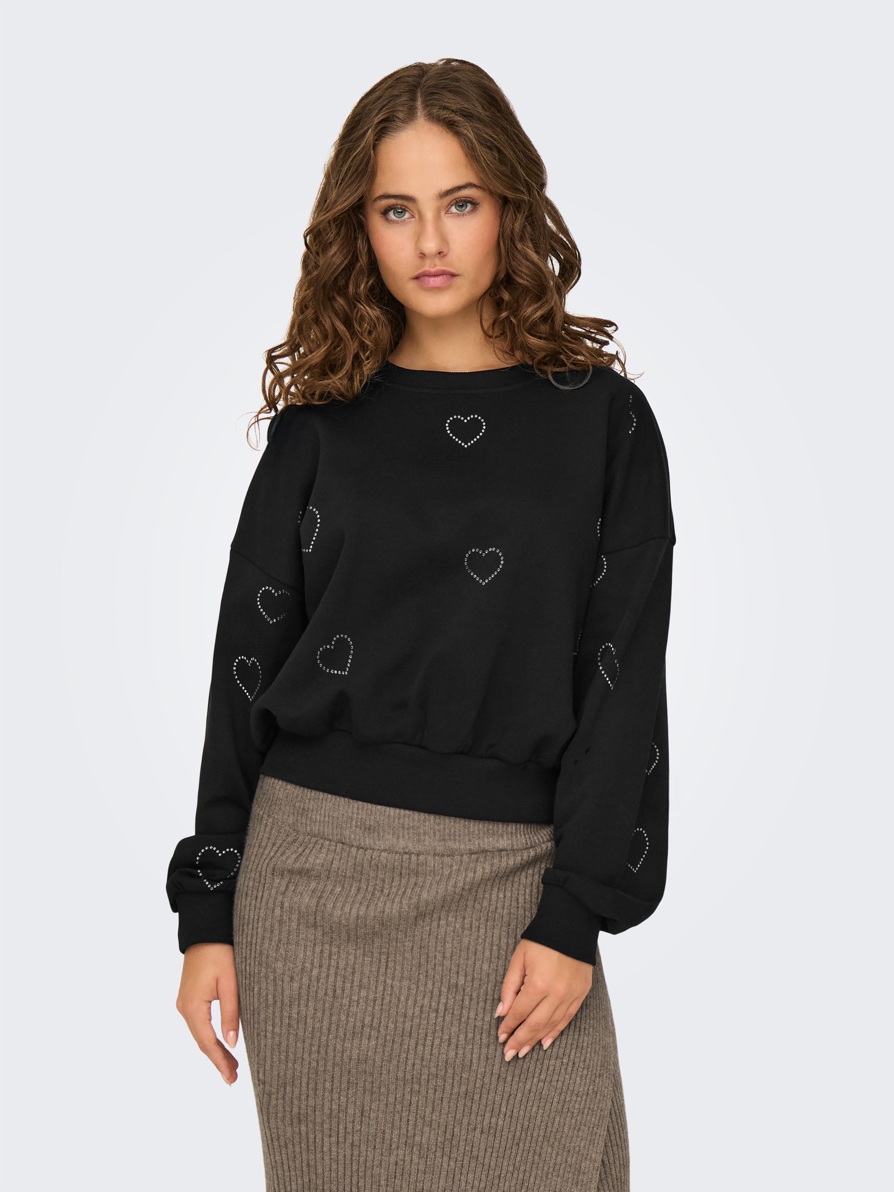 ONLY Sweatshirt ONLBERIT L/S O-NECK SWT günstig online kaufen