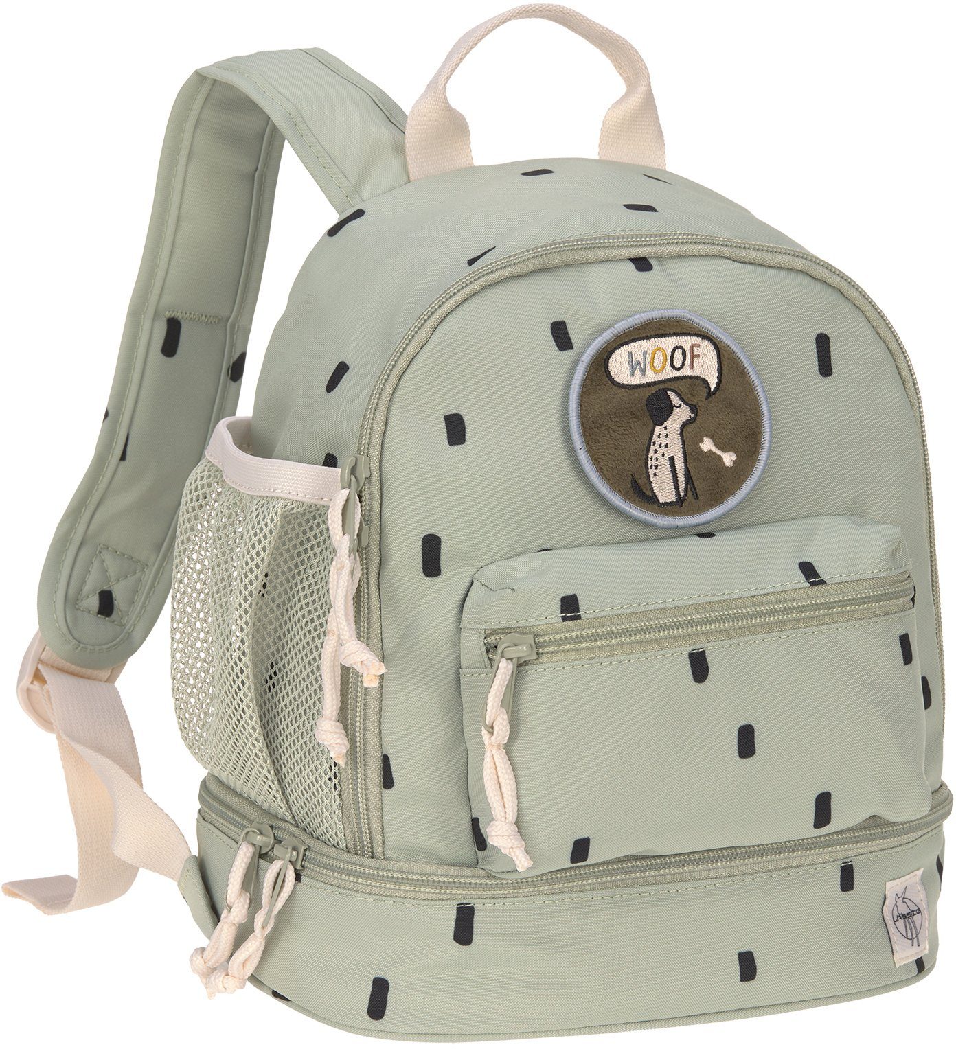 LÄSSIG Kinderrucksack Happy Prints, Mini Backpack, Light Olive