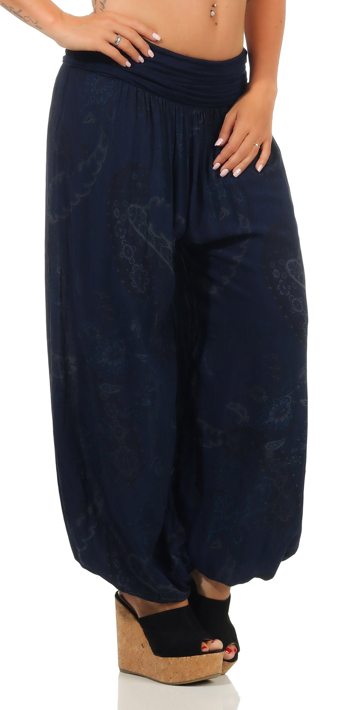 malito more than fashion Haremshose malito Damen Aladinhose mit Print, Hare günstig online kaufen