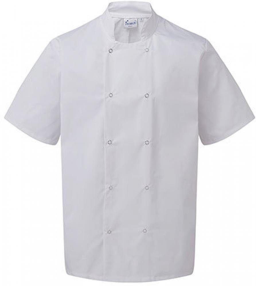 Premier Workwear Kochjacke Studded Front Short Sleeve Chef´s Jacket XS bis 3XL