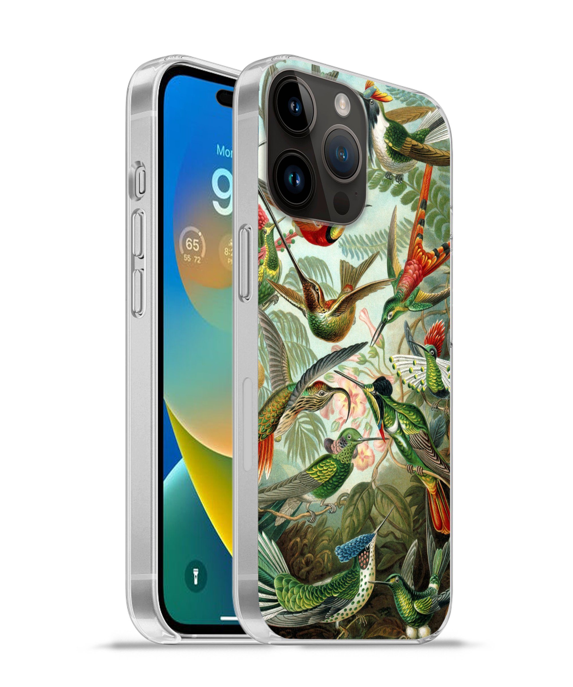 MuchoWow Handyhülle für Apple iPhone 14 Pro Trochilidae - Alte Meister - Kunst, Smartphone-Bumper, Print, Handy Schutzhülle Dünn