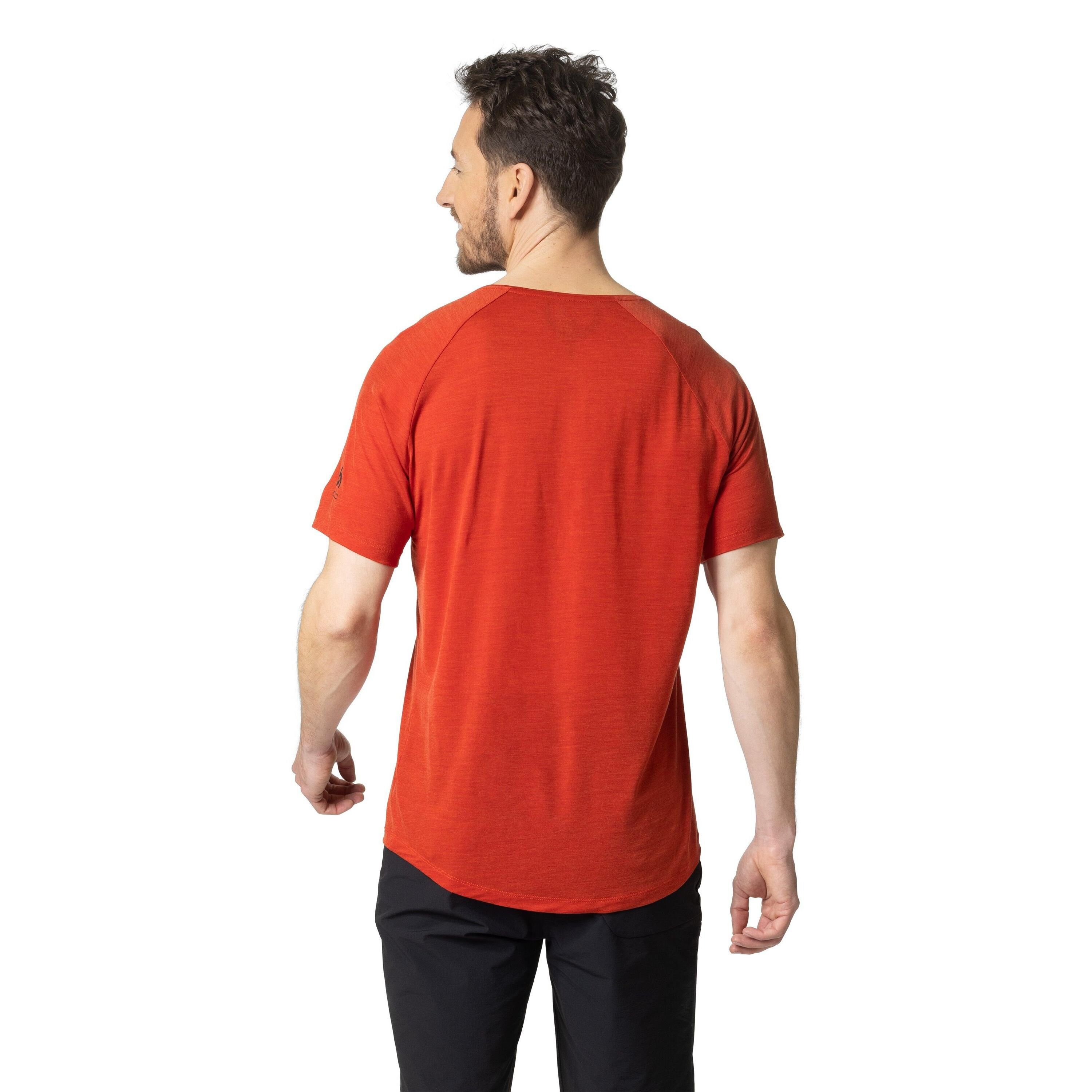 Odlo T-Shirt Ascent Performance mit Ketchup Wool (1-tlg) Light T-Shirt Sonnenaufgangsmotiv Melange